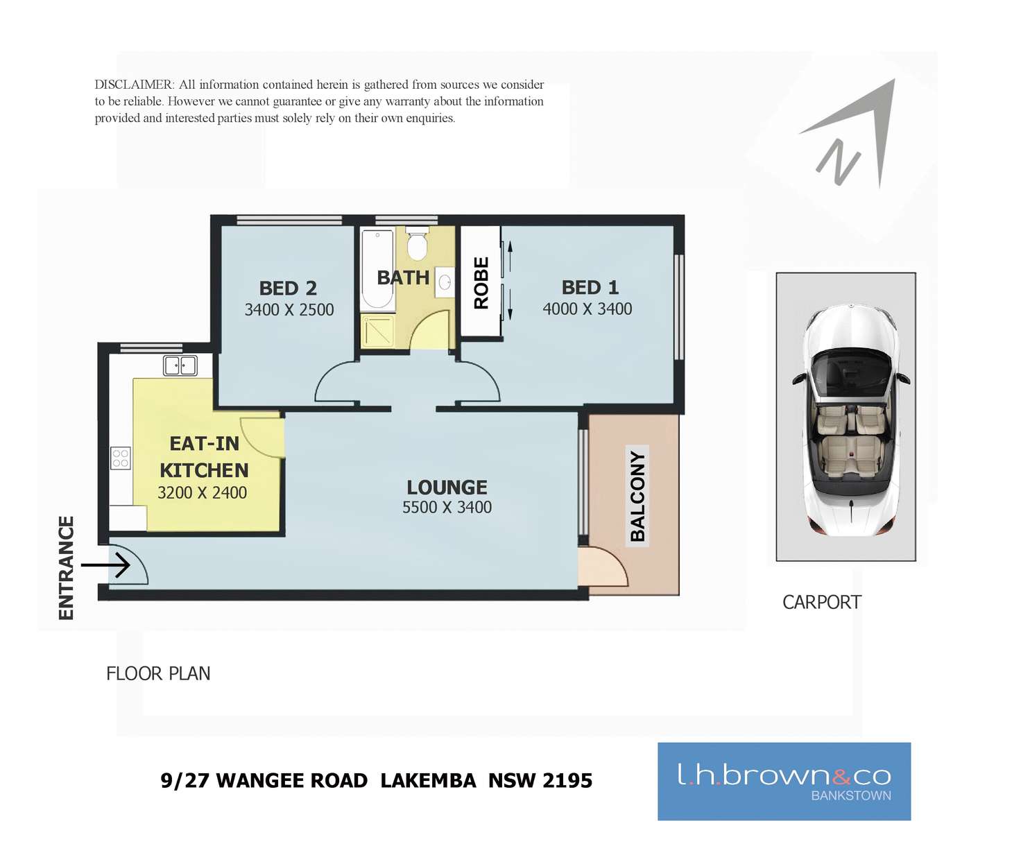 Floorplan of Homely unit listing, 9/27 Wangee Rd, Lakemba NSW 2195
