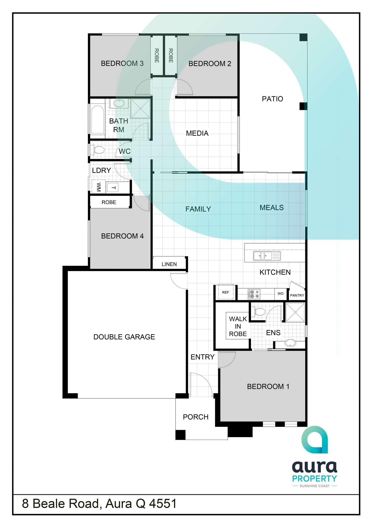 Floorplan of Homely house listing, 4 Beale Rd, Caloundra West QLD 4551