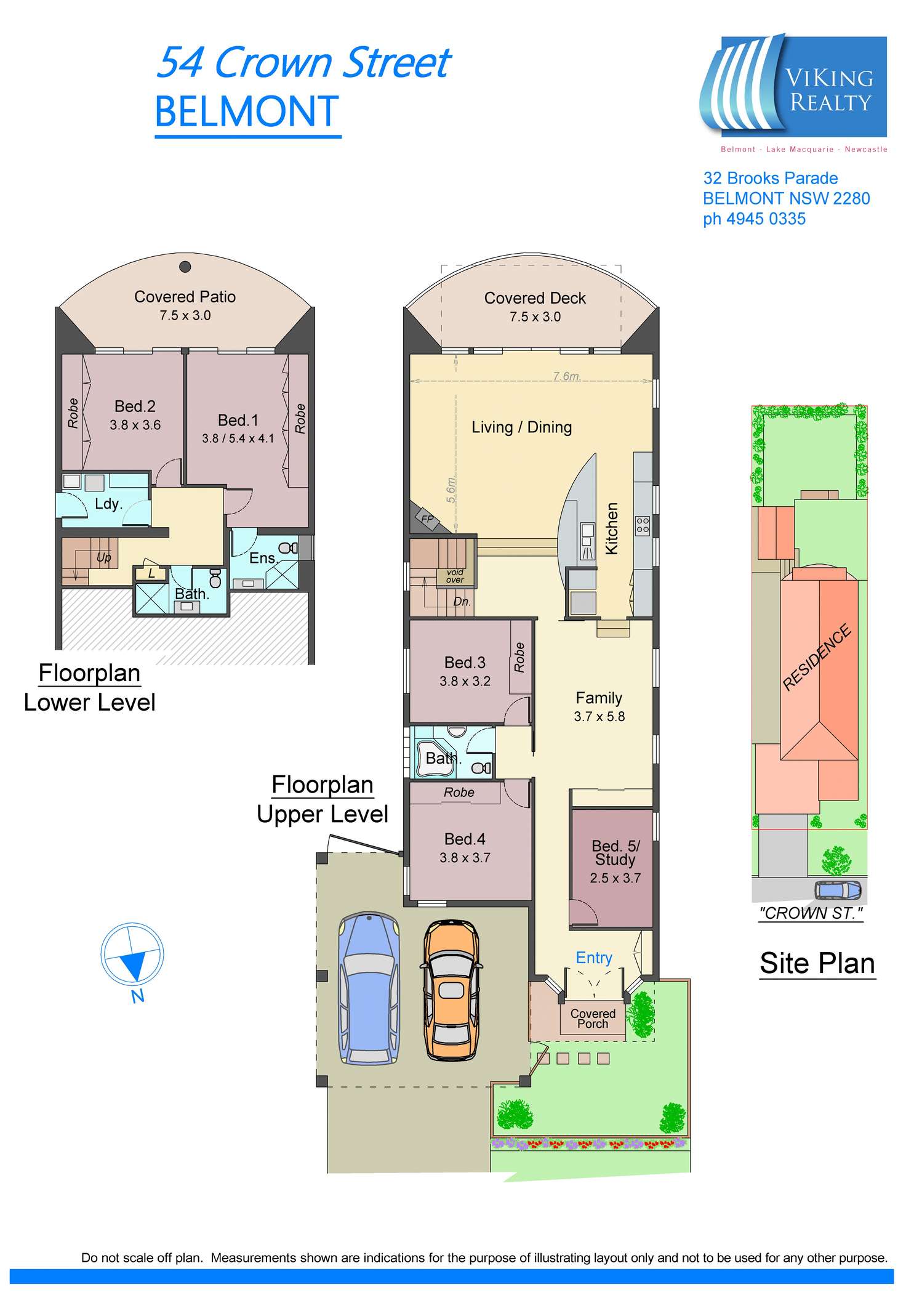 Floorplan of Homely house listing, 54 Crown St, Belmont NSW 2280