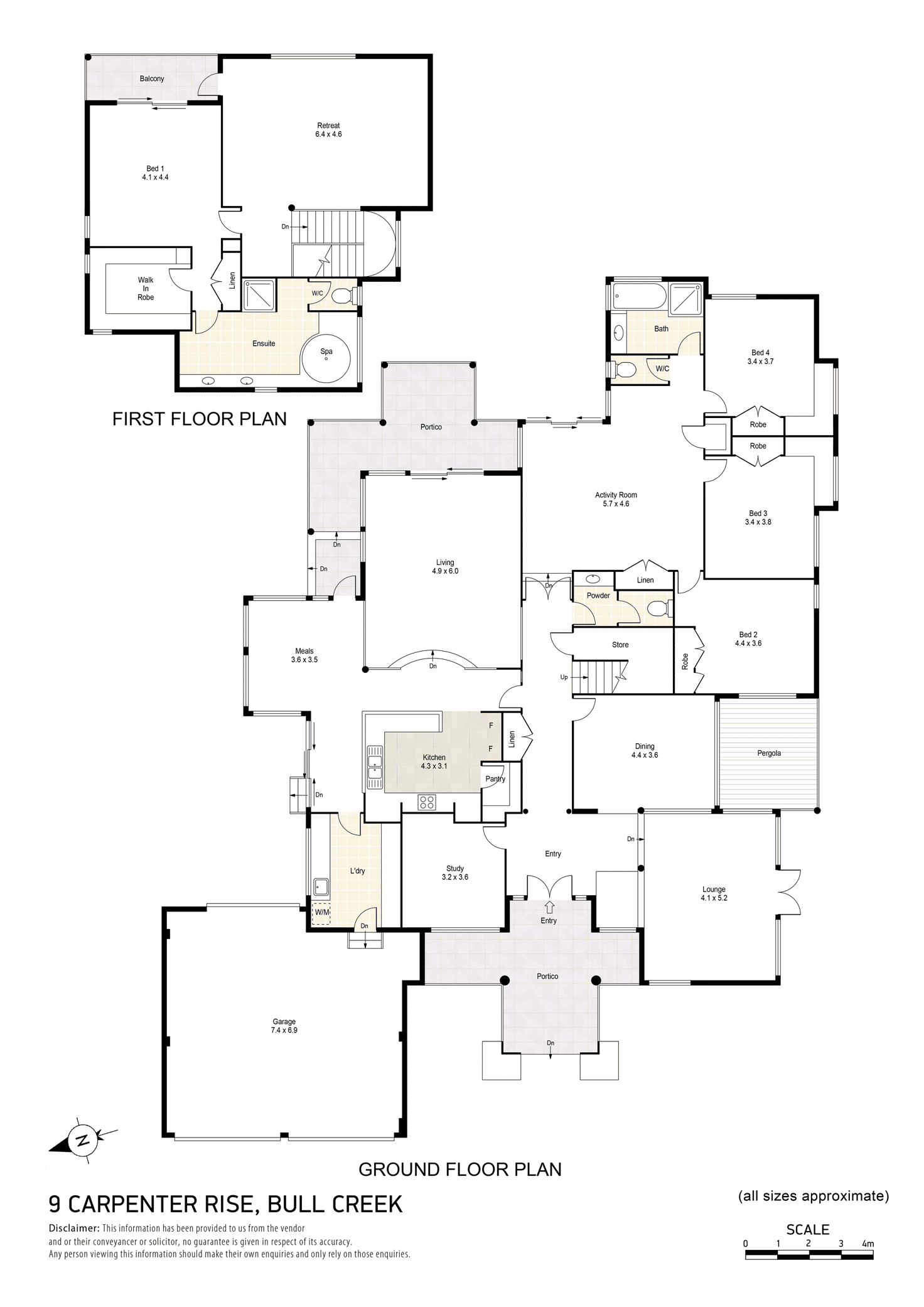 Floorplan of Homely house listing, 9 Carpenter Rise, Bull Creek WA 6149