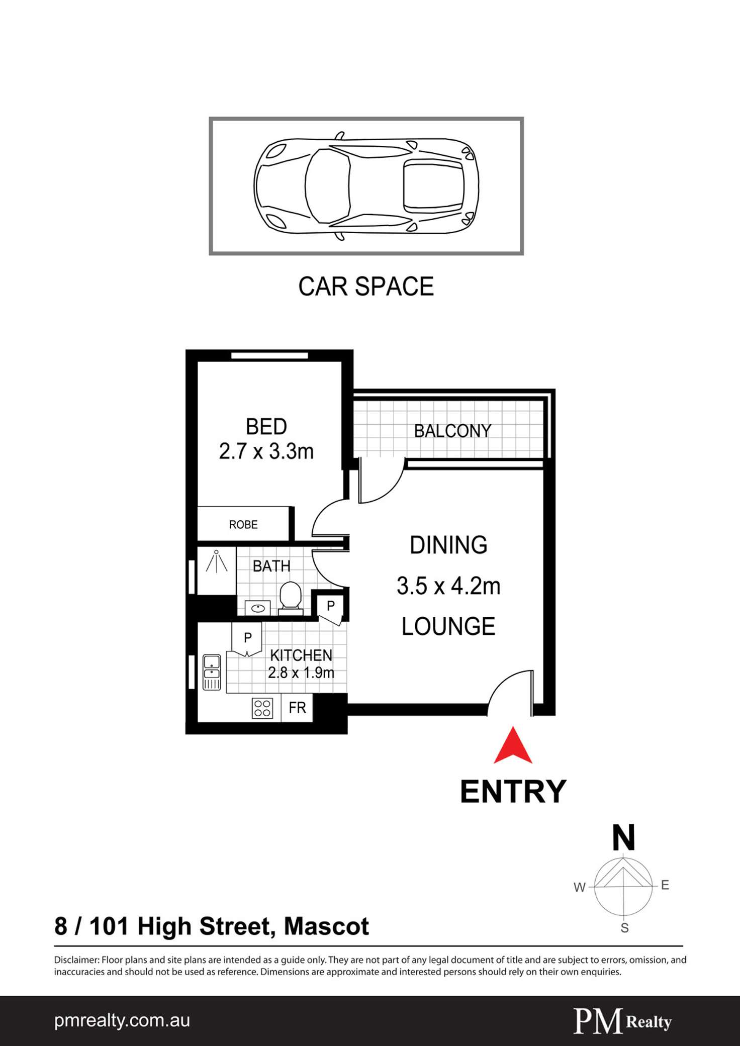 Floorplan of Homely apartment listing, 8/101 High St, Mascot NSW 2020