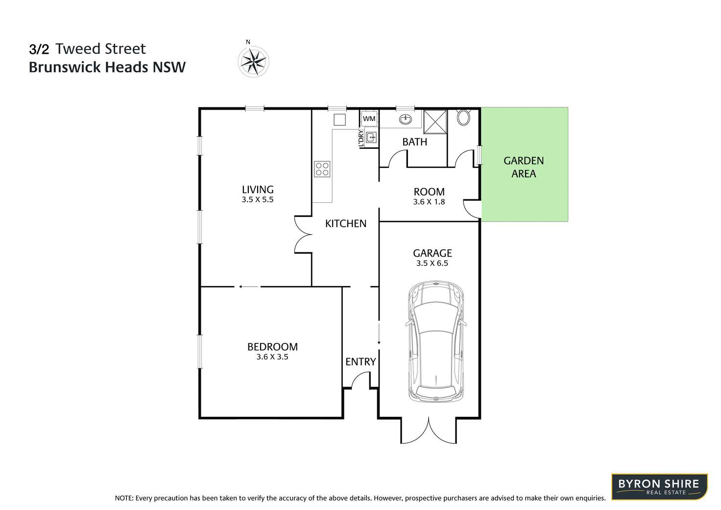 Floorplan of Homely unit listing, Unit 3/2 Tweed St, Brunswick Heads NSW 2483