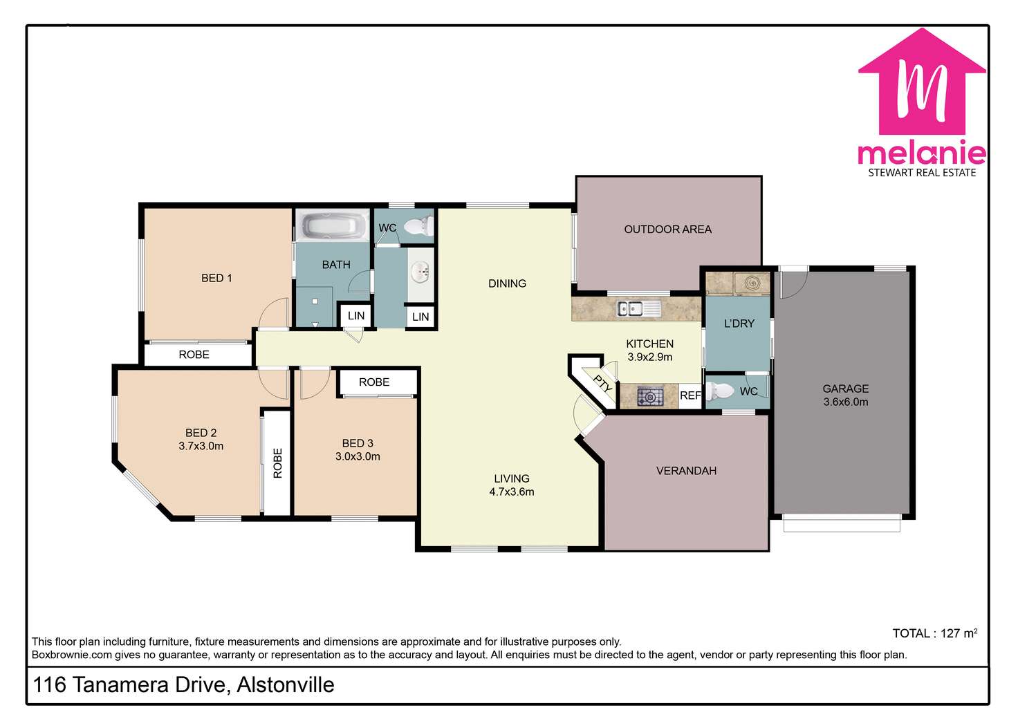 Floorplan of Homely house listing, 116 Tanamera Dr, Alstonville NSW 2477