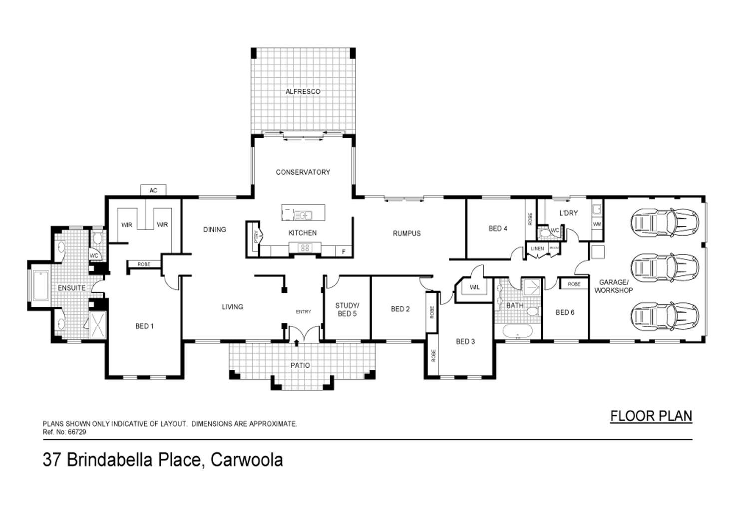 Floorplan of Homely house listing, 37 Brindabella Pl, Carwoola NSW 2620