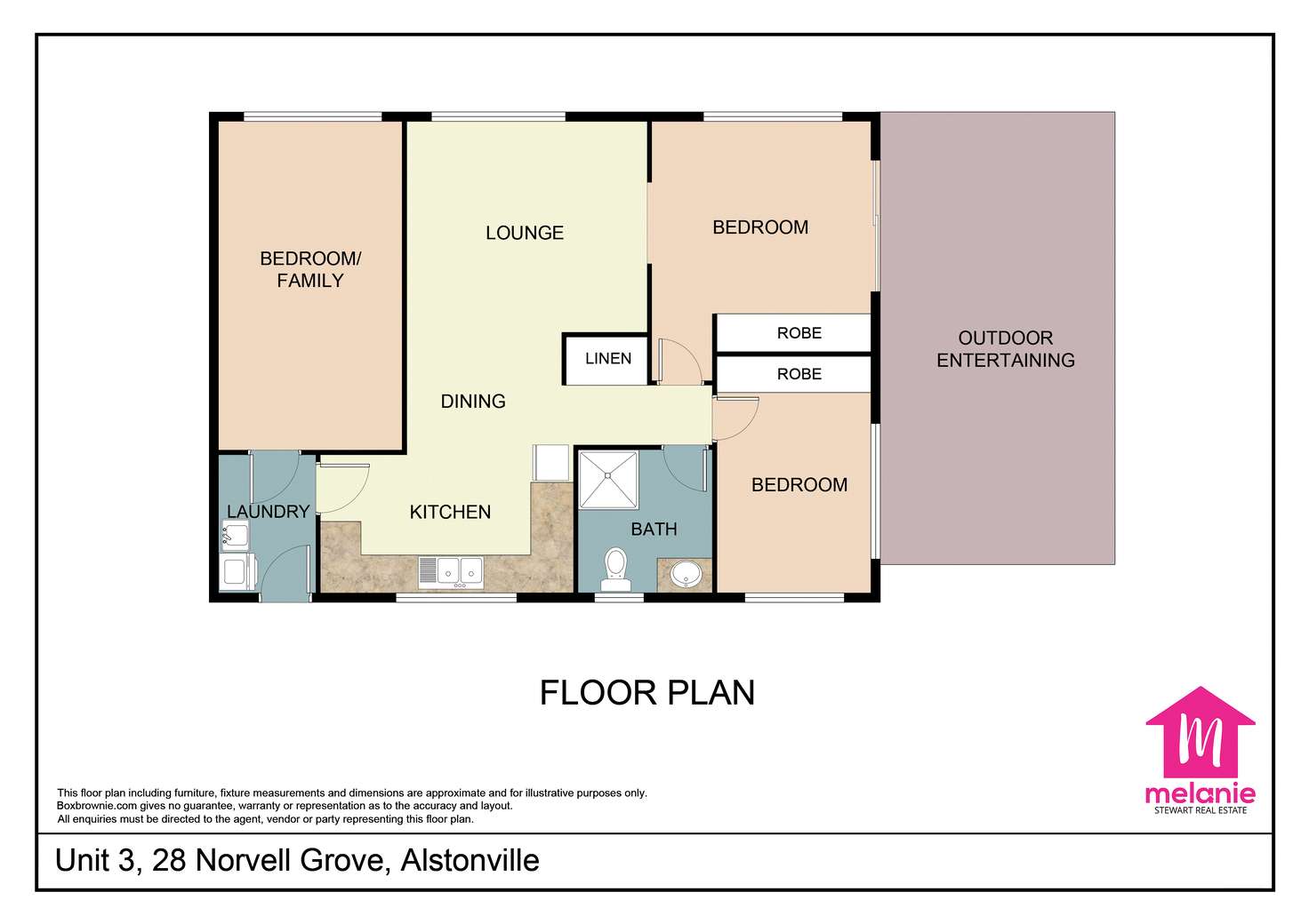 Floorplan of Homely unit listing, Unit 3/28 Norvell Gr, Alstonville NSW 2477