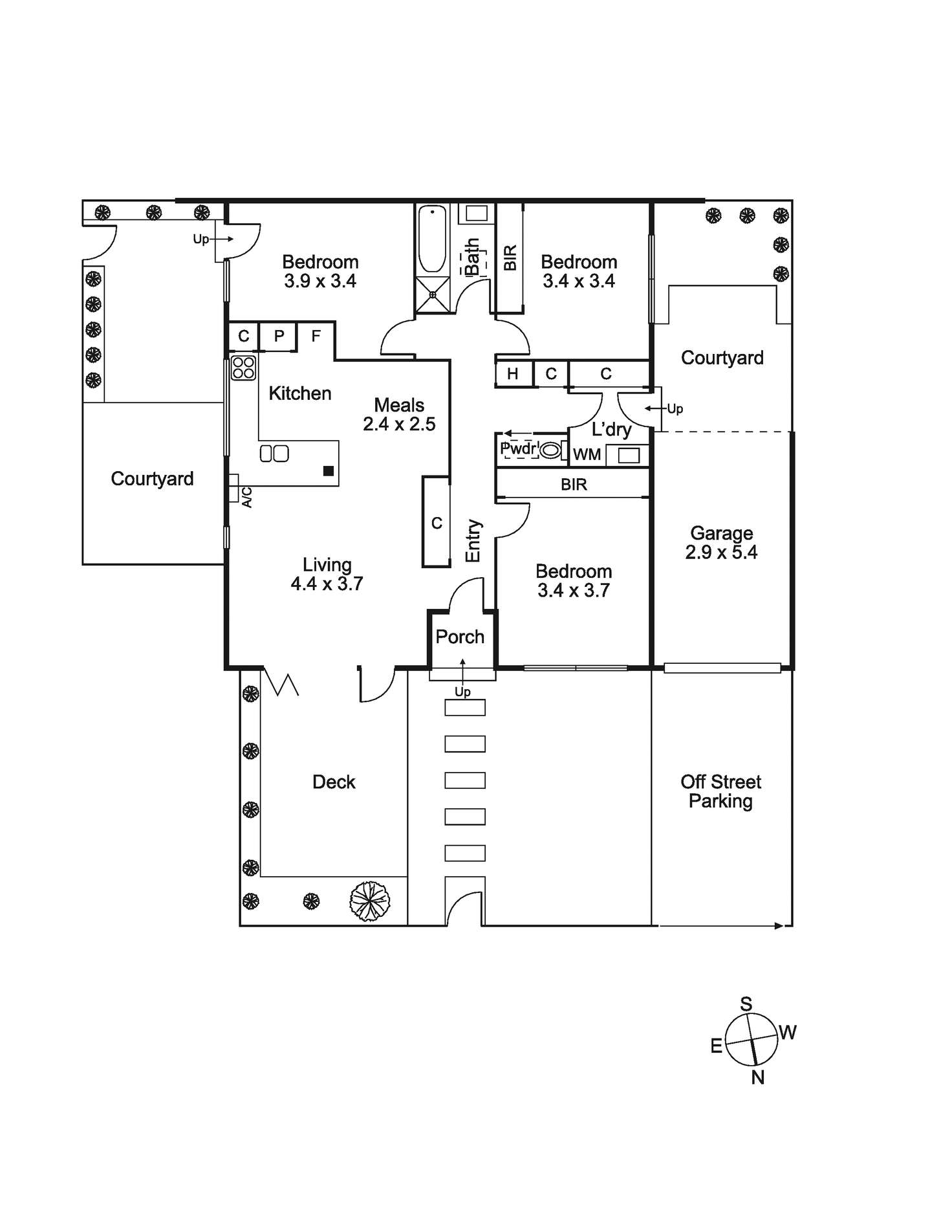Floorplan of Homely townhouse listing, Unit 1/64 Victoria St, Sandringham VIC 3191