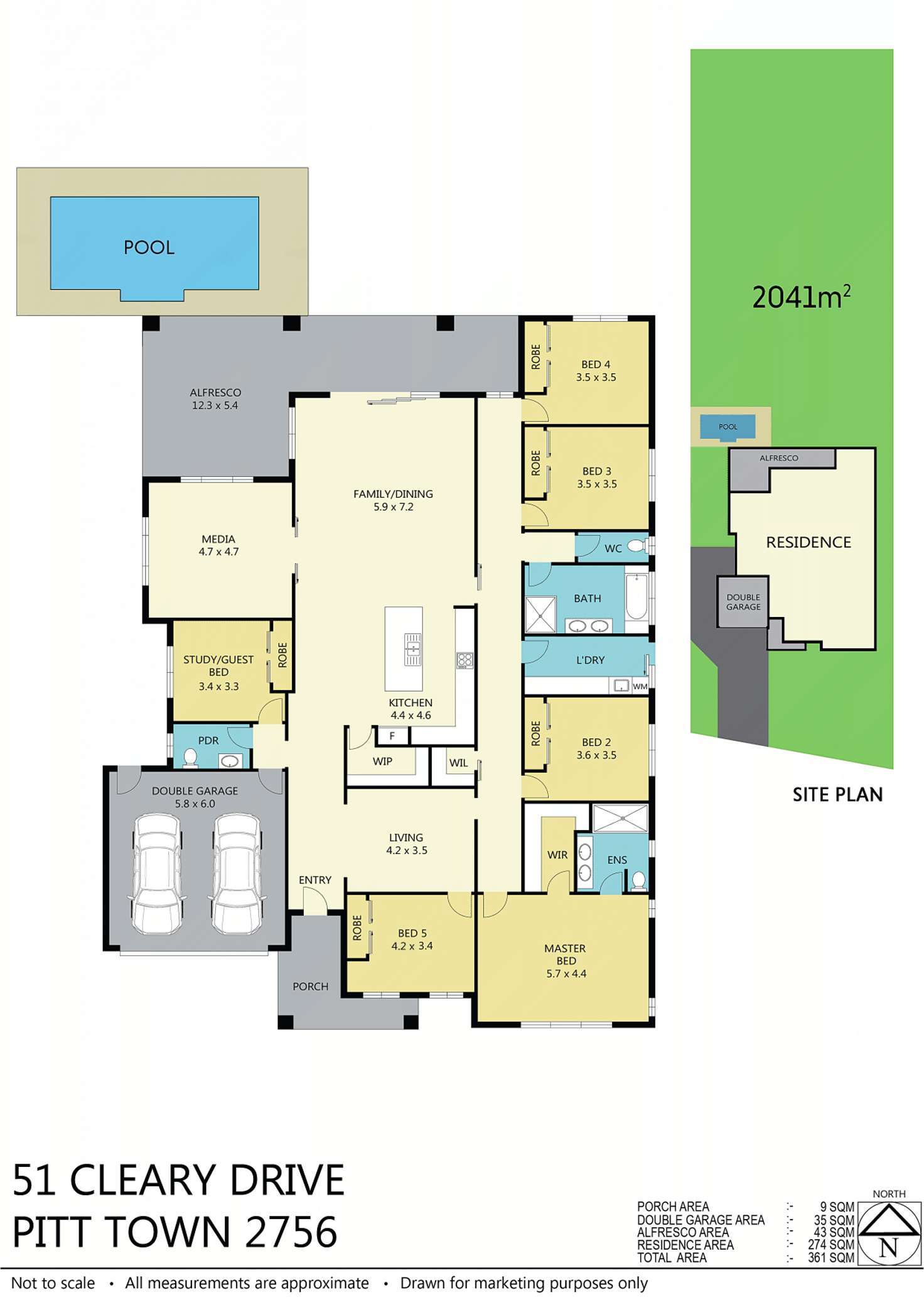 Floorplan of Homely house listing, 51 Cleary Dr, Pitt Town NSW 2756