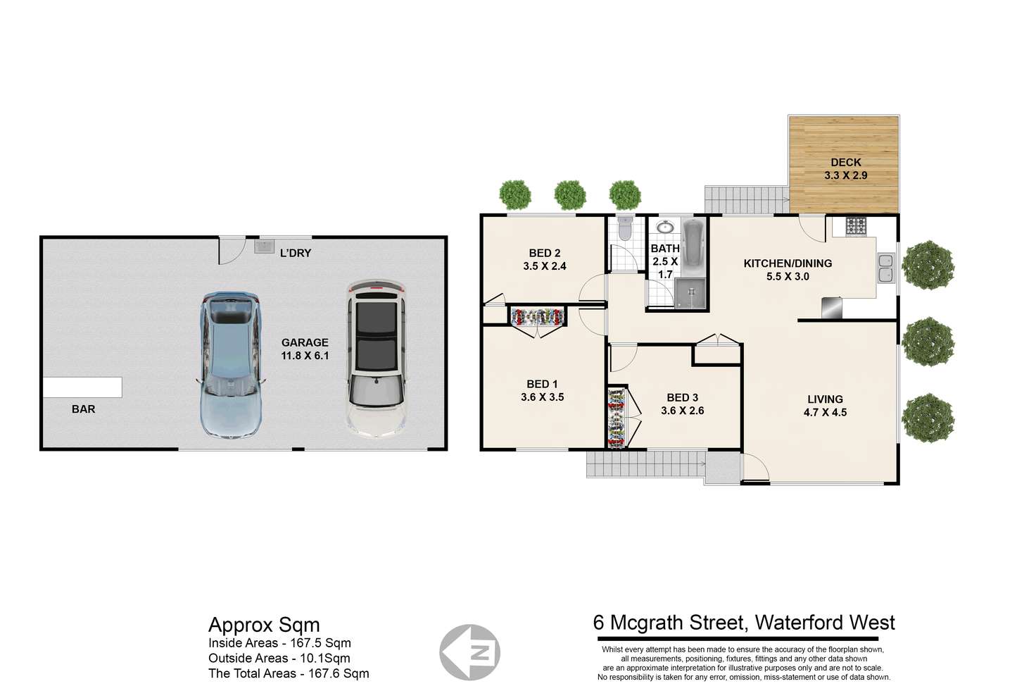 Floorplan of Homely house listing, 6 Mcgrath St, Waterford West QLD 4133