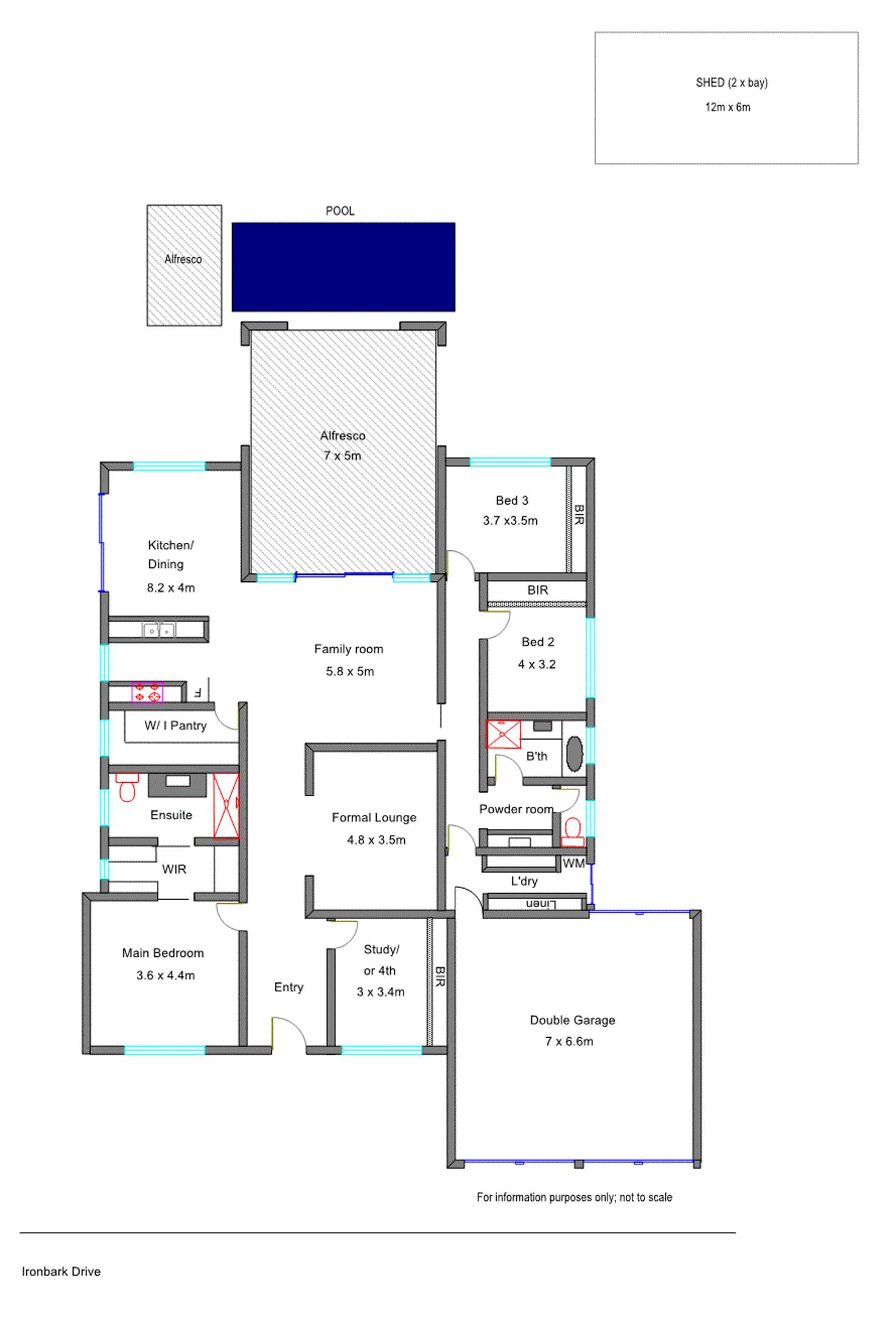 Floorplan of Homely house listing, 15 Ironbark Dr, Benalla VIC 3672