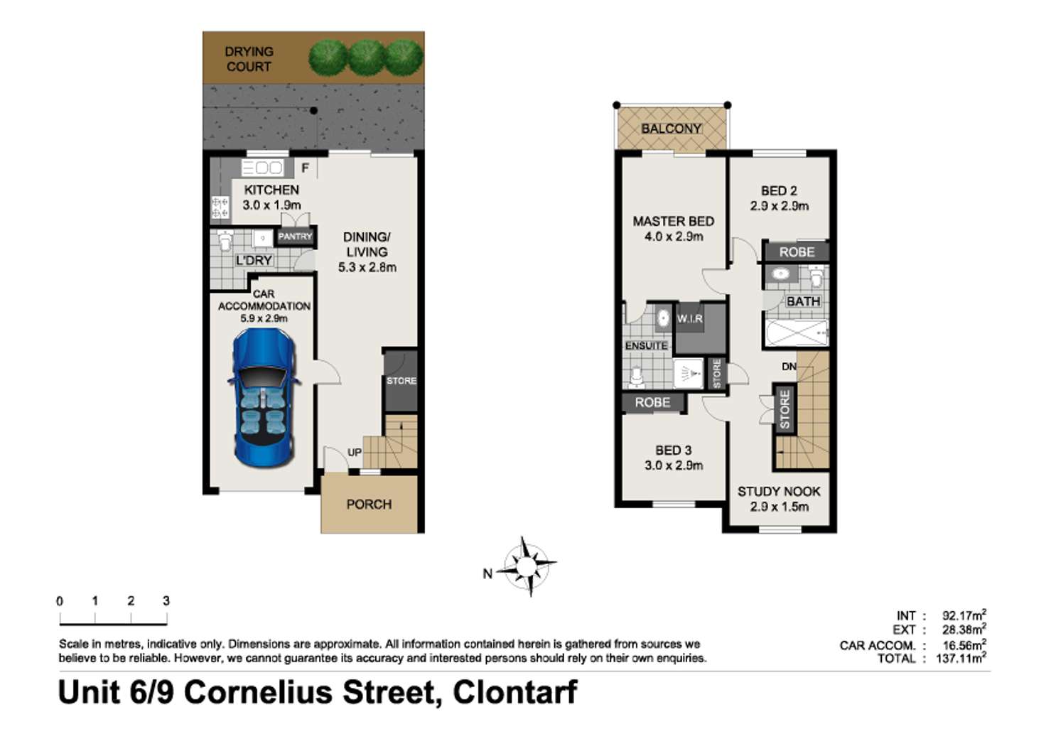 Floorplan of Homely townhouse listing, Unit 6/9 Cornelius St, Clontarf QLD 4019