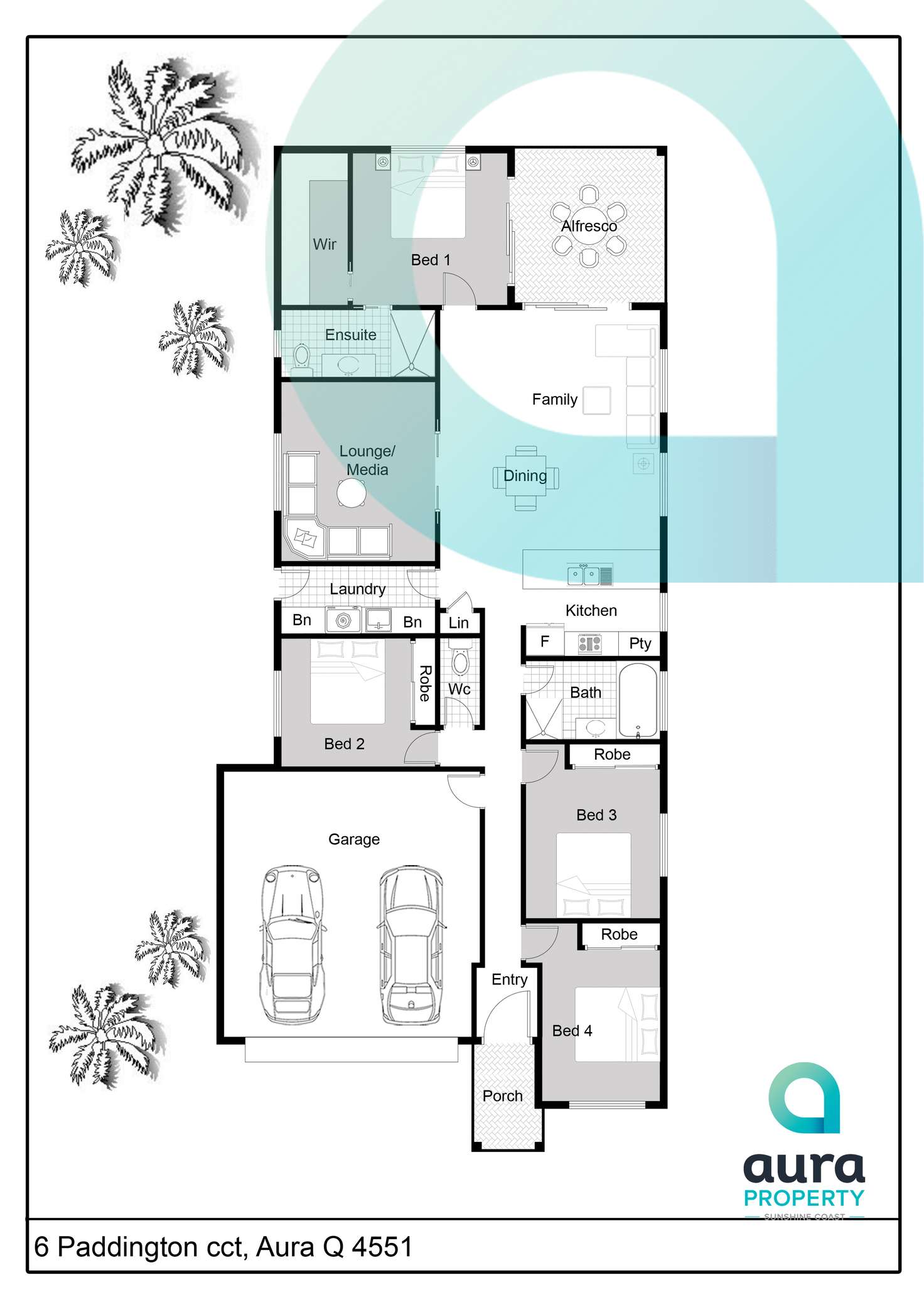 Floorplan of Homely house listing, 6 Paddington Cct, Caloundra West QLD 4551