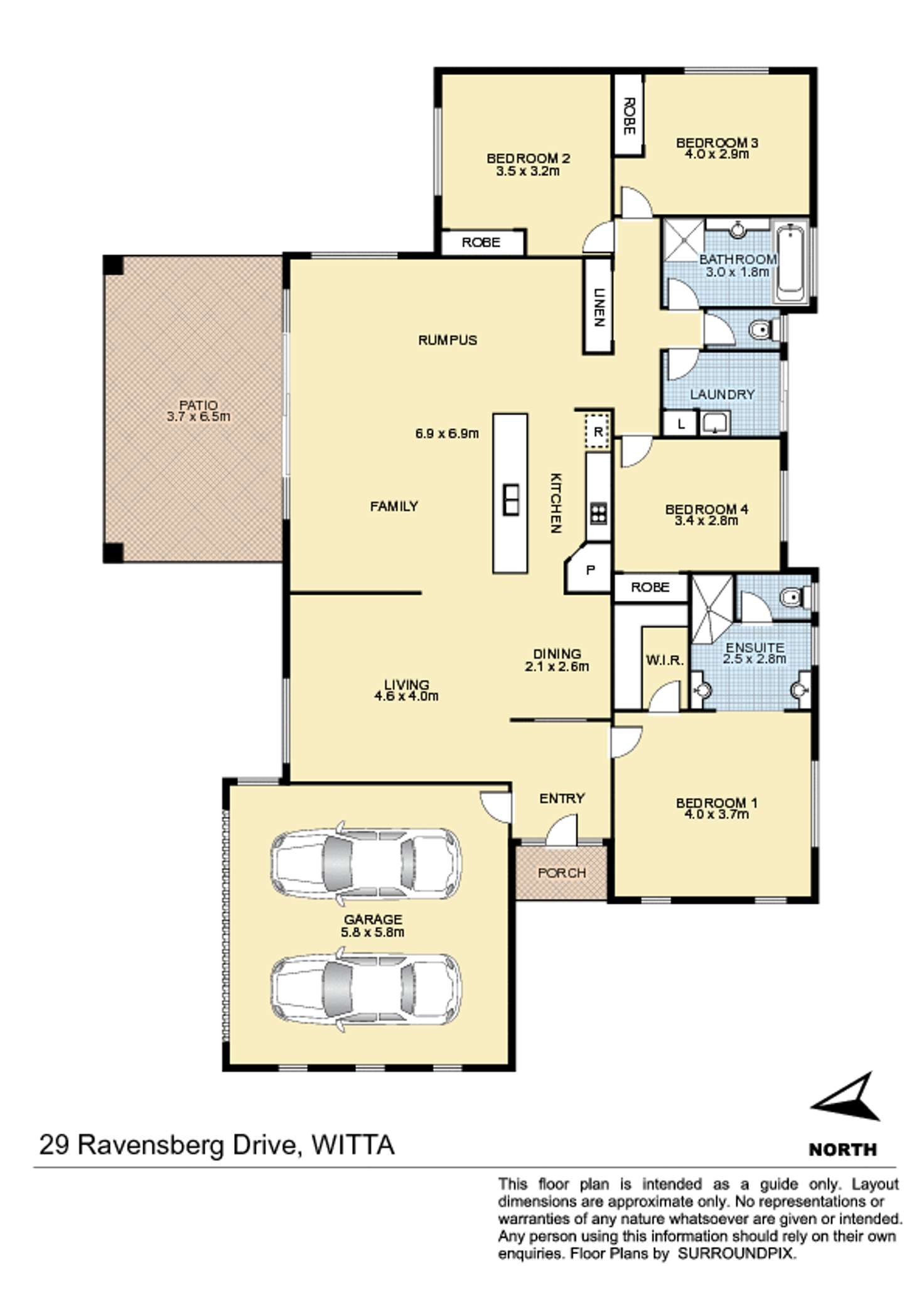 Floorplan of Homely house listing, 29 Ravensberg Dr, Witta QLD 4552