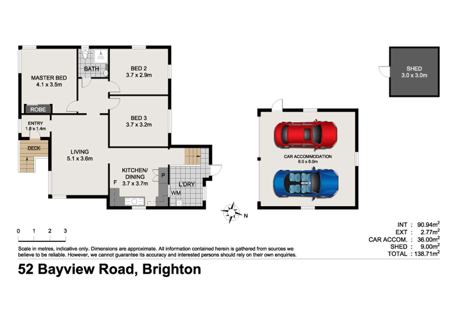Floorplan of Homely house listing, 52 Bayview Road, Brighton QLD 4017