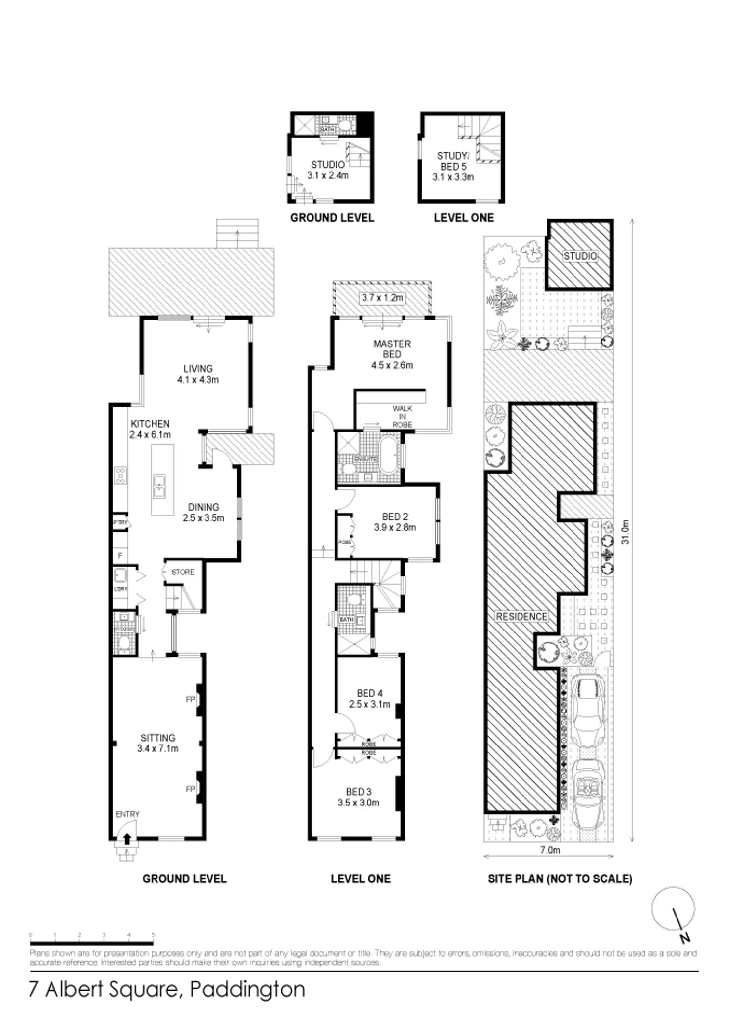 Floorplan of Homely house listing, 7 Albert Square, Paddington NSW 2021