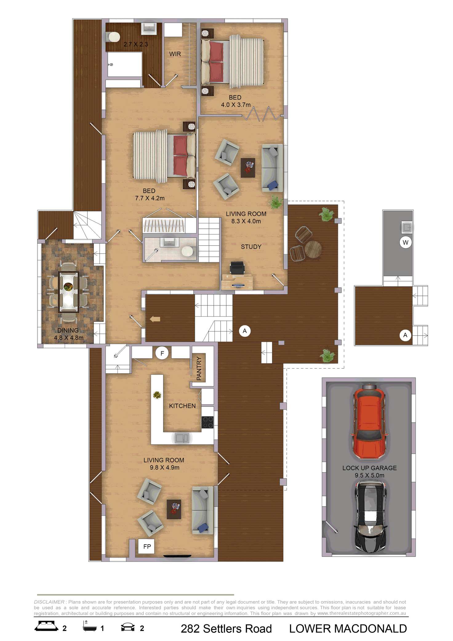 Floorplan of Homely house listing, 282 Settlers Rd, Lower Macdonald NSW 2775