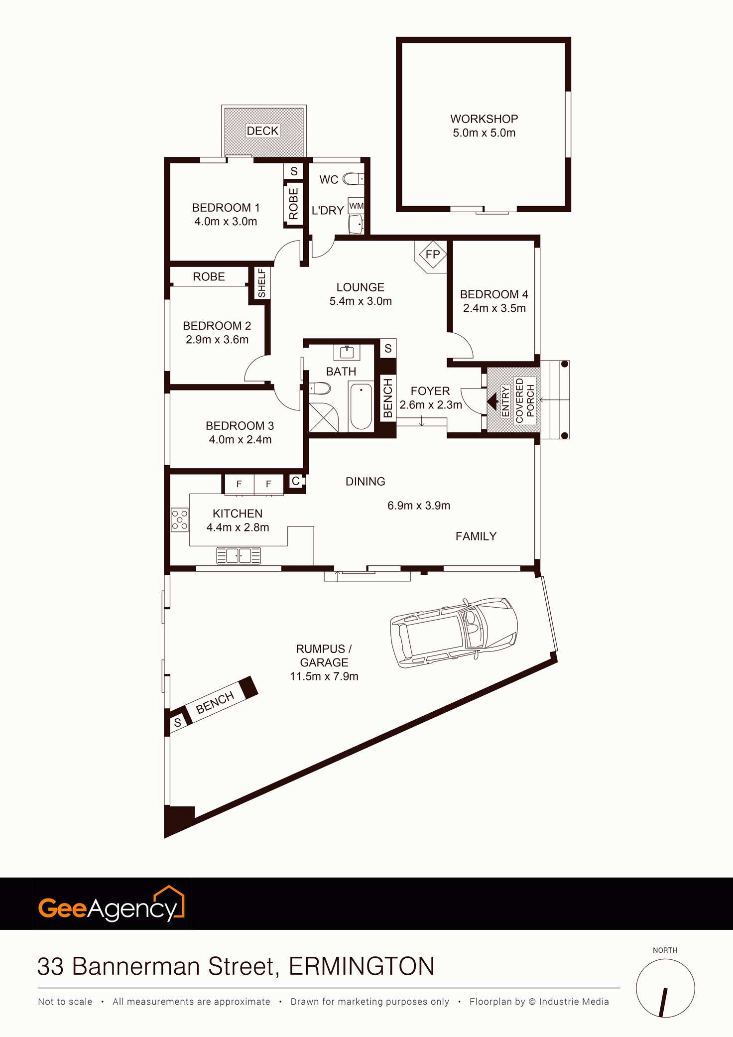 Floorplan of Homely house listing, 33 Bannerman St, Ermington NSW 2115