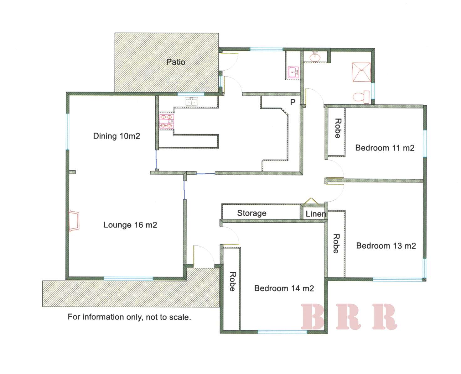 Floorplan of Homely house listing, 9 Kathryn Street, Benalla VIC 3672