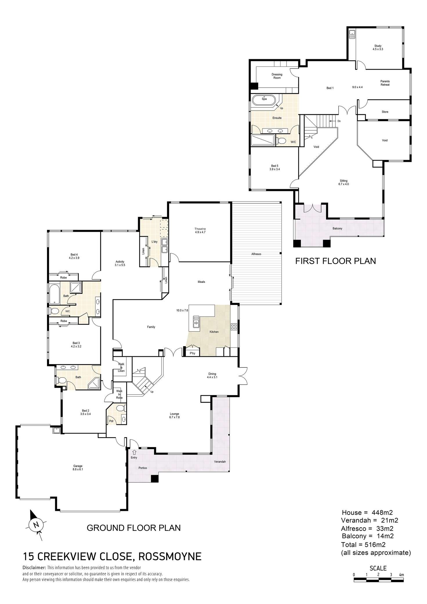 Floorplan of Homely house listing, 15 Creekview Cl, Rossmoyne WA 6148