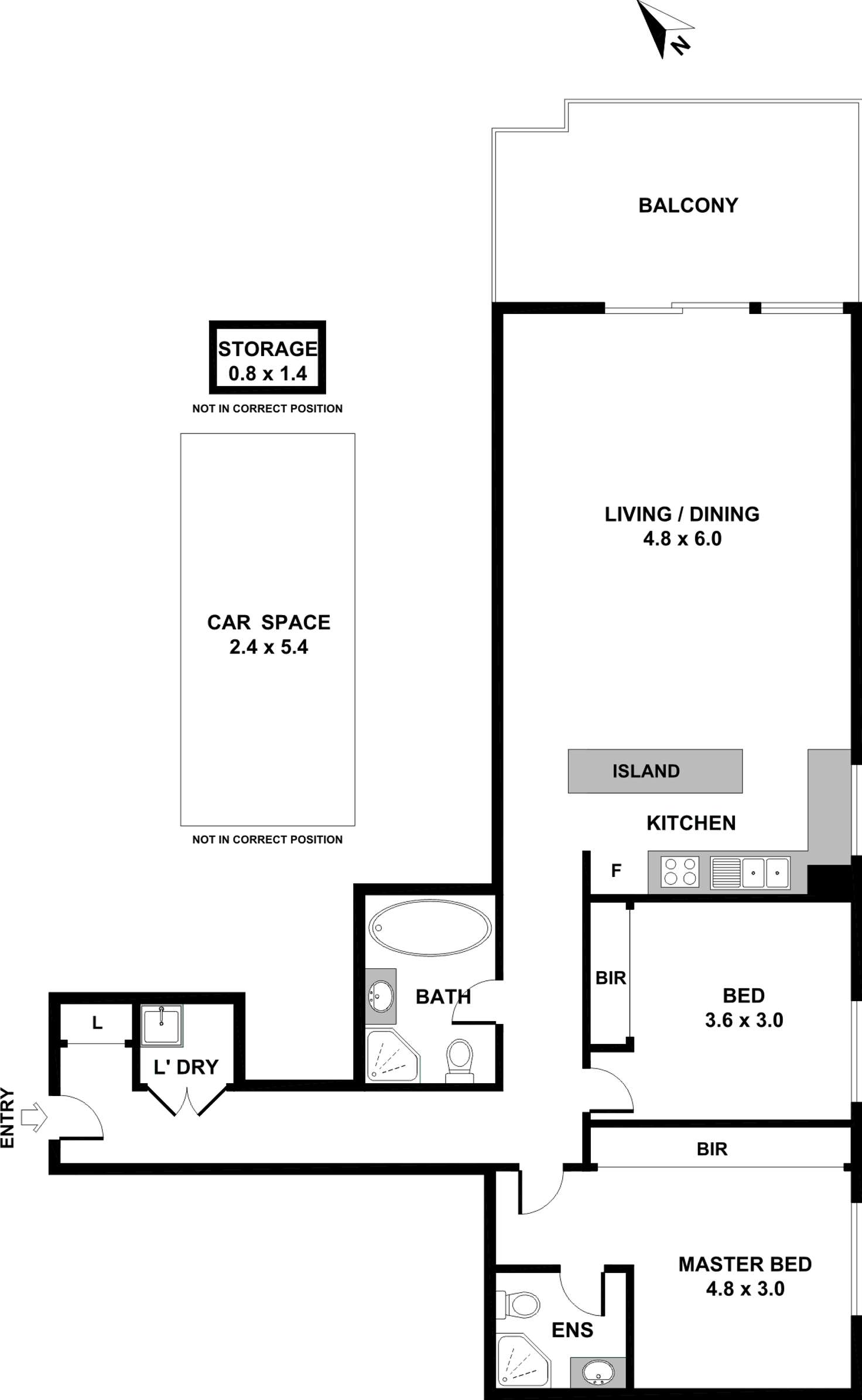 Floorplan of Homely apartment listing, 15/5-15 Balmoral St, Waitara NSW 2077