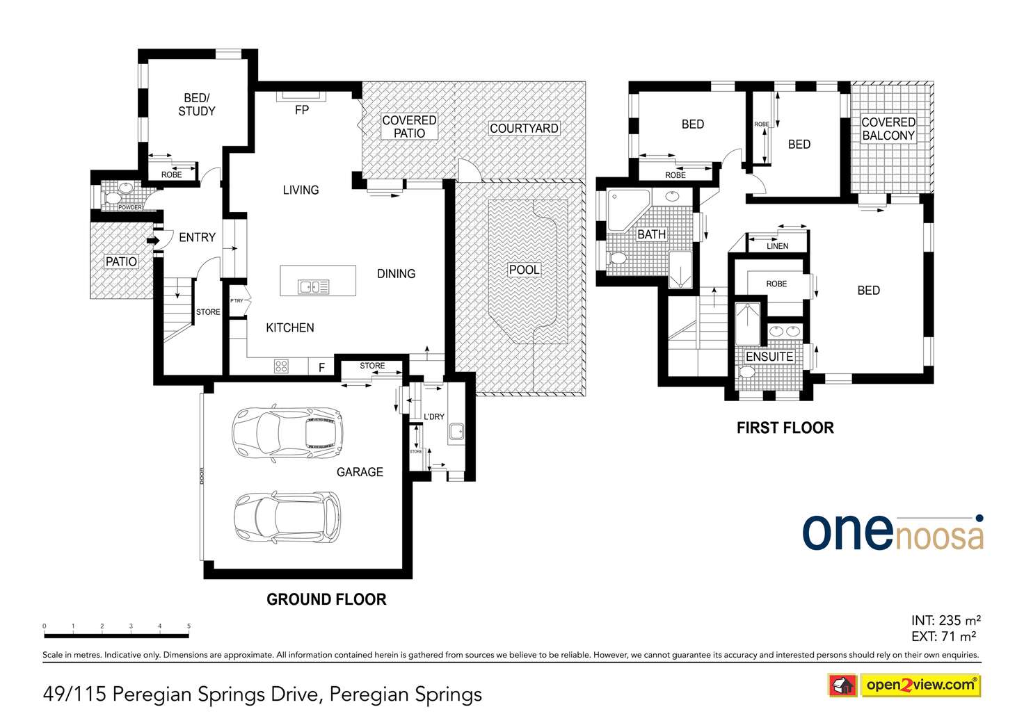 Floorplan of Homely townhouse listing, Villa 49/115 Peregian Springs Dr, Peregian Springs QLD 4573
