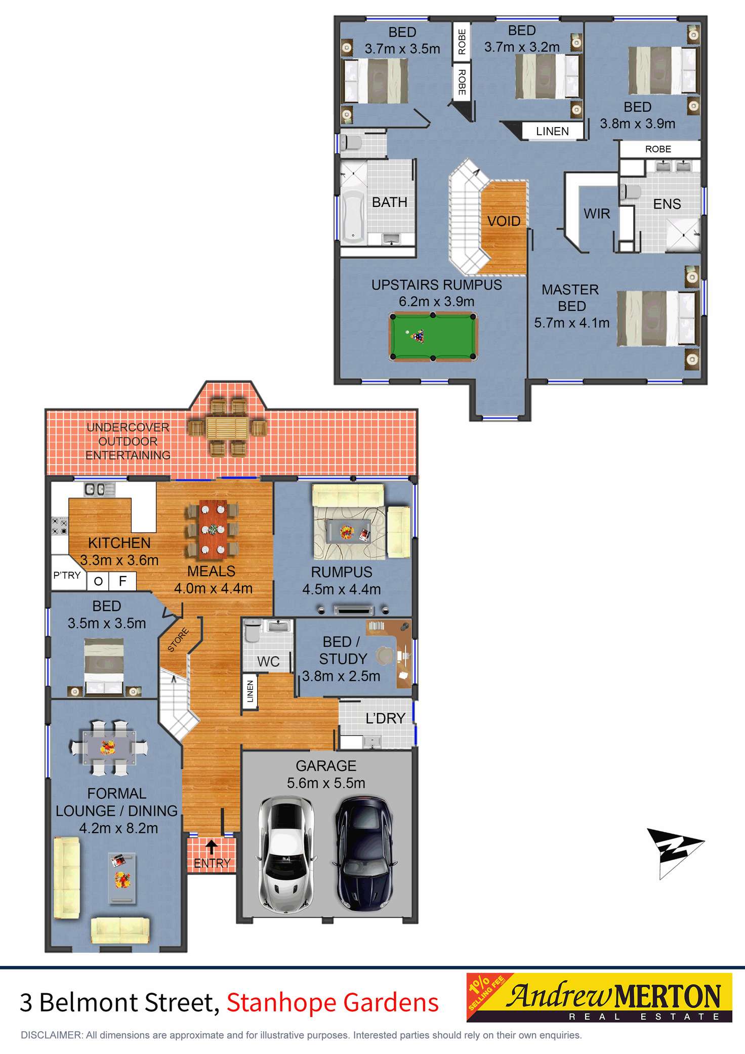 Floorplan of Homely house listing, 3 Belmont St St, Stanhope Gardens NSW 2768