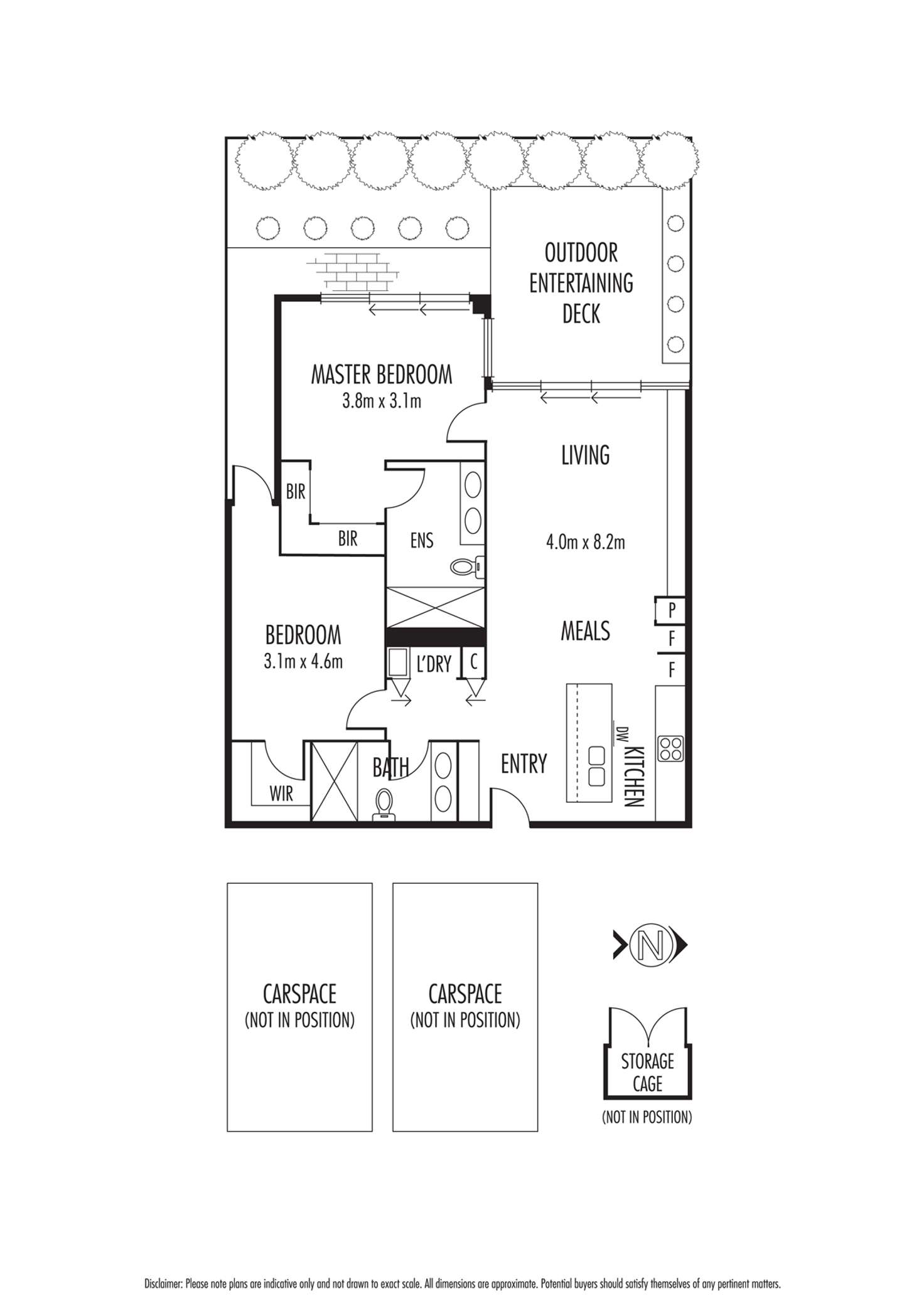 Floorplan of Homely apartment listing, 6/4 Dudley Street, Brighton VIC 3186