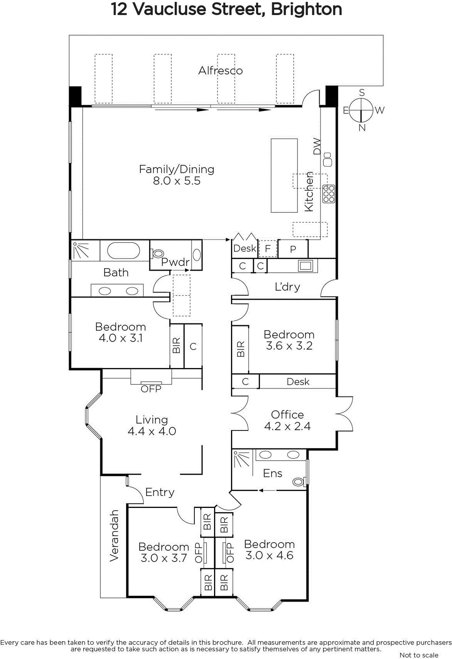 Floorplan of Homely house listing, 12 Vaucluse St, Brighton VIC 3186