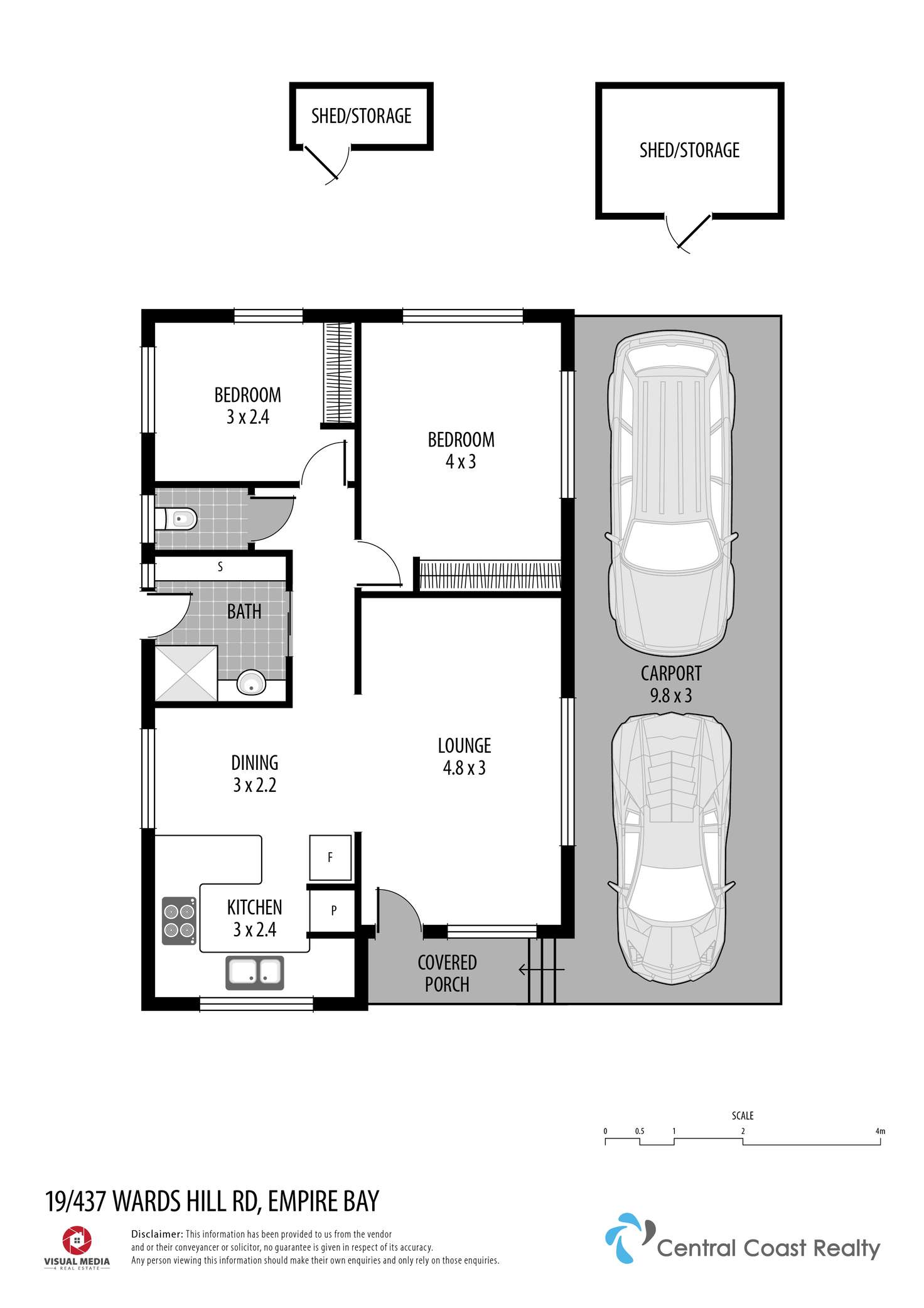 Floorplan of Homely unit listing, 19/437 Wards Hill Rd, Empire Bay NSW 2257