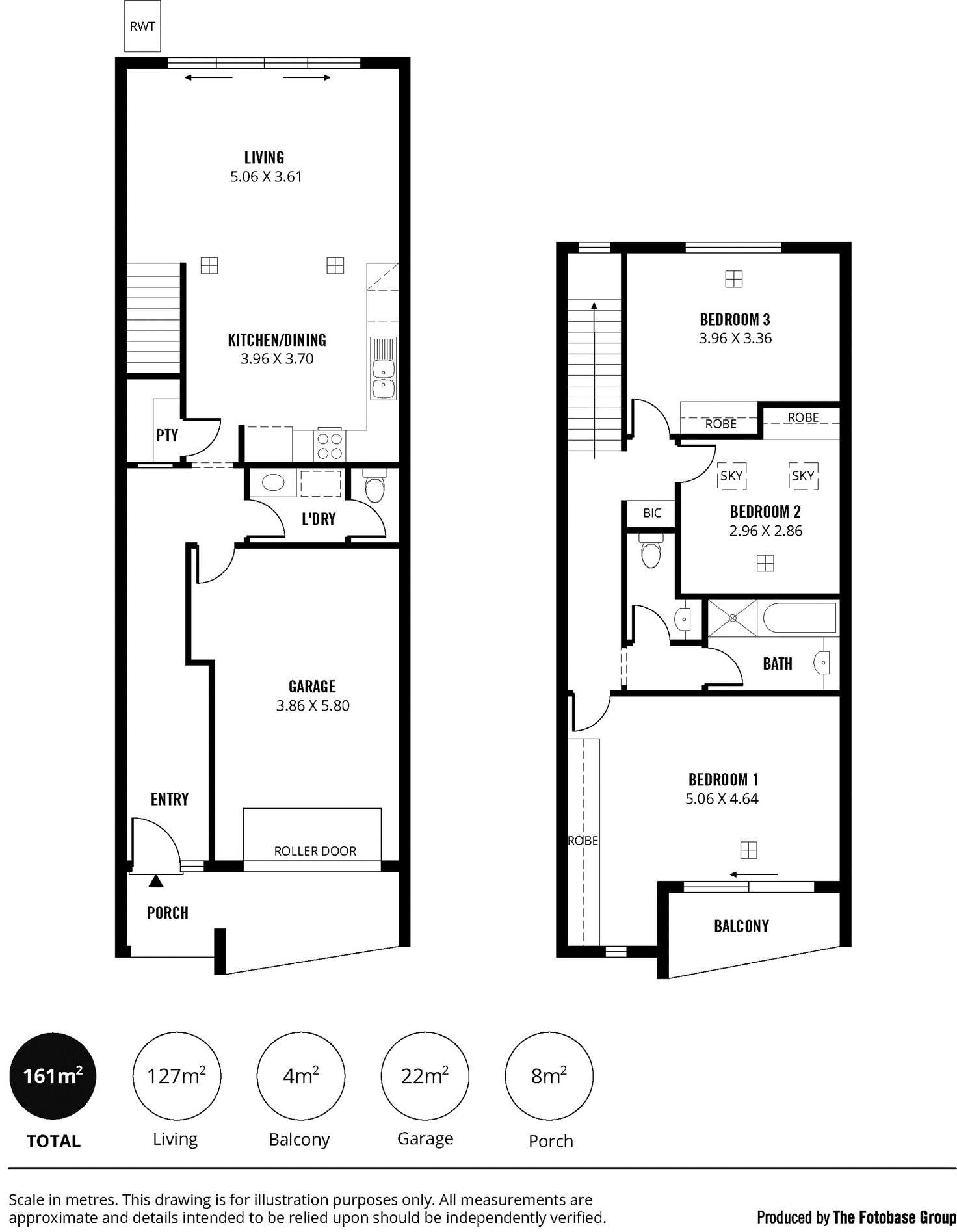 Floorplan of Homely townhouse listing, Unit 3/10 The Avenue, Athol Park SA 5012