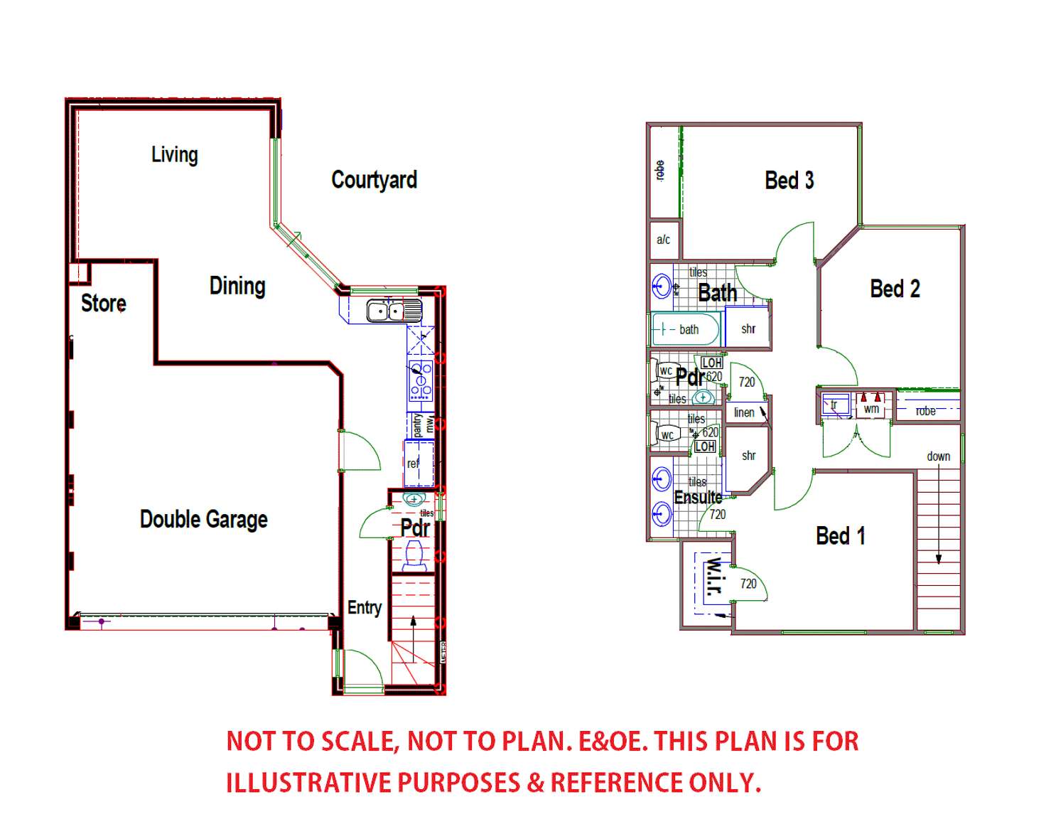 Floorplan of Homely townhouse listing, 78E Arkwell St, Willagee WA 6156