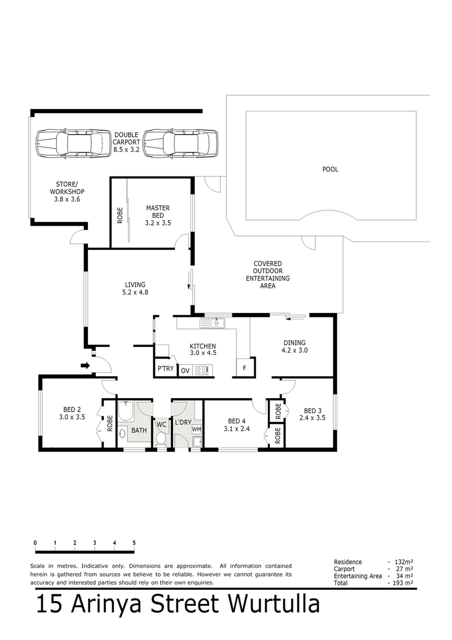 Floorplan of Homely house listing, 15 Arinya St, Wurtulla QLD 4575