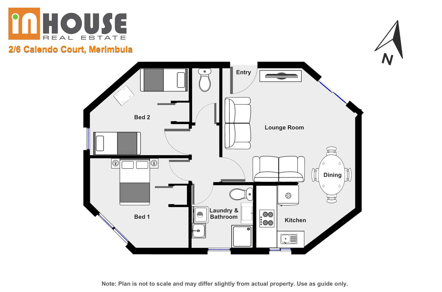 Floorplan of Homely unit listing, Unit 2/6 Calendo Ct, Merimbula NSW 2548