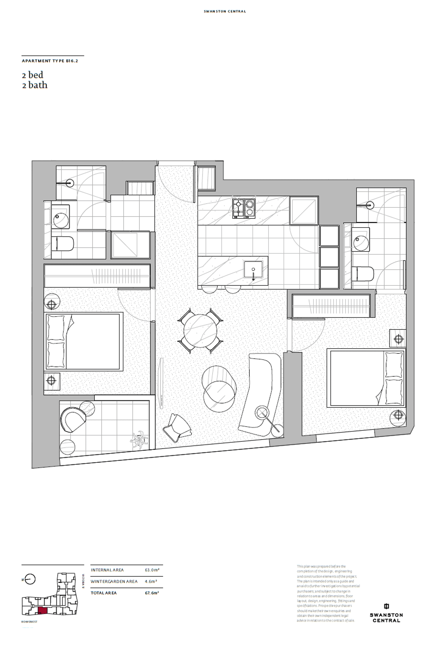 Floorplan of Homely apartment listing, 2412/170 Victoria Street, Carlton VIC 3053