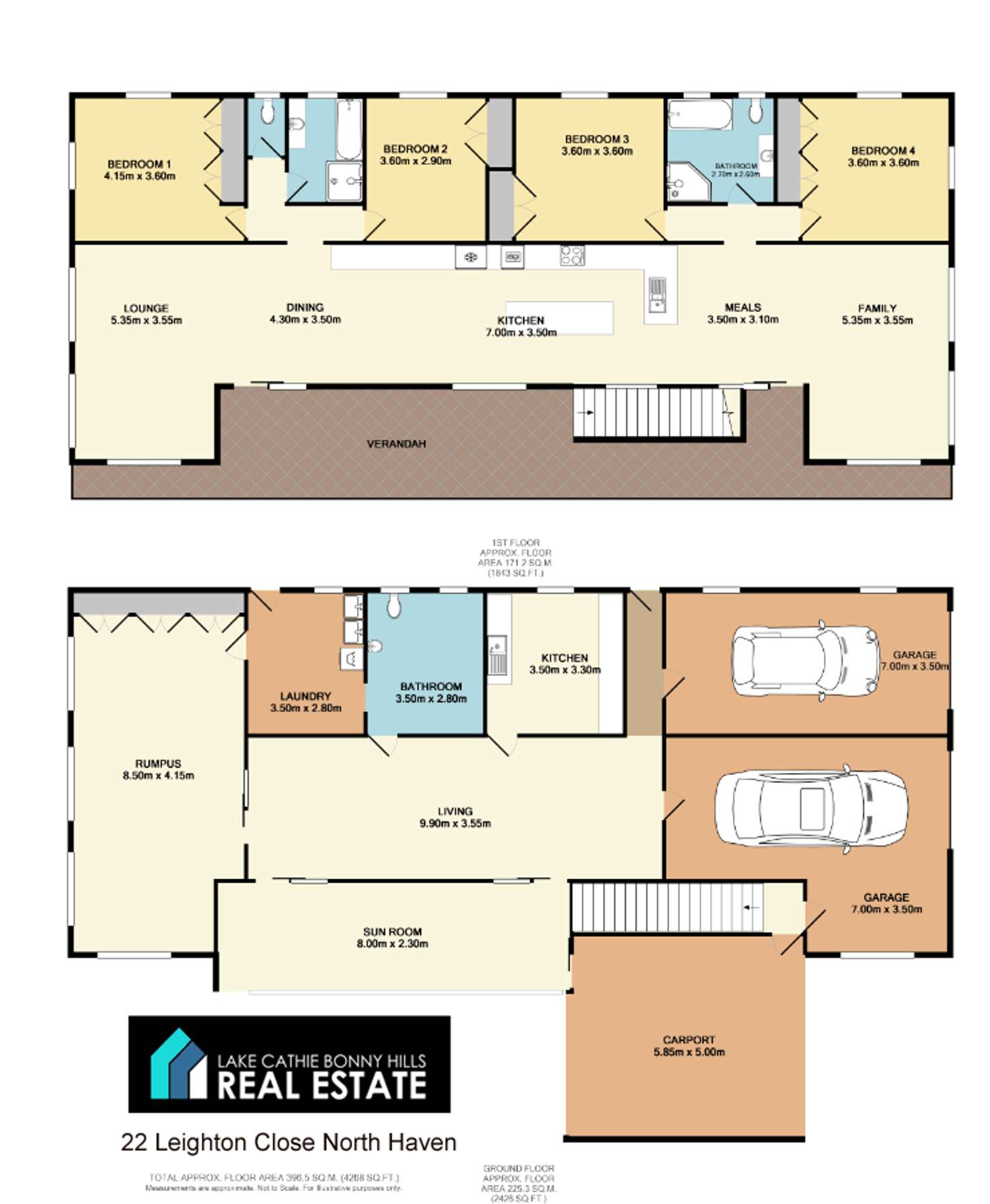 Floorplan of Homely house listing, 22 Leighton Cl, North Haven NSW 2443