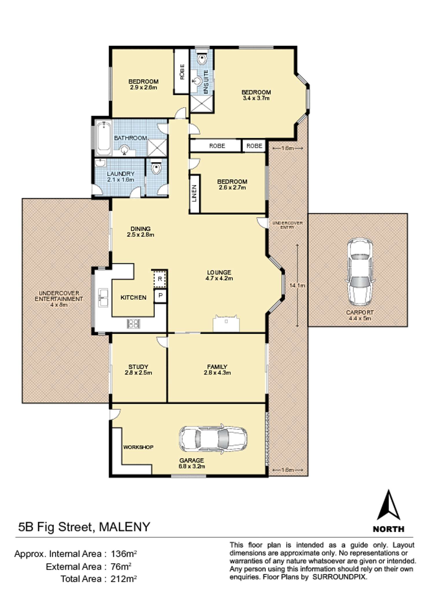 Floorplan of Homely unit listing, 5B Fig St, Maleny QLD 4552