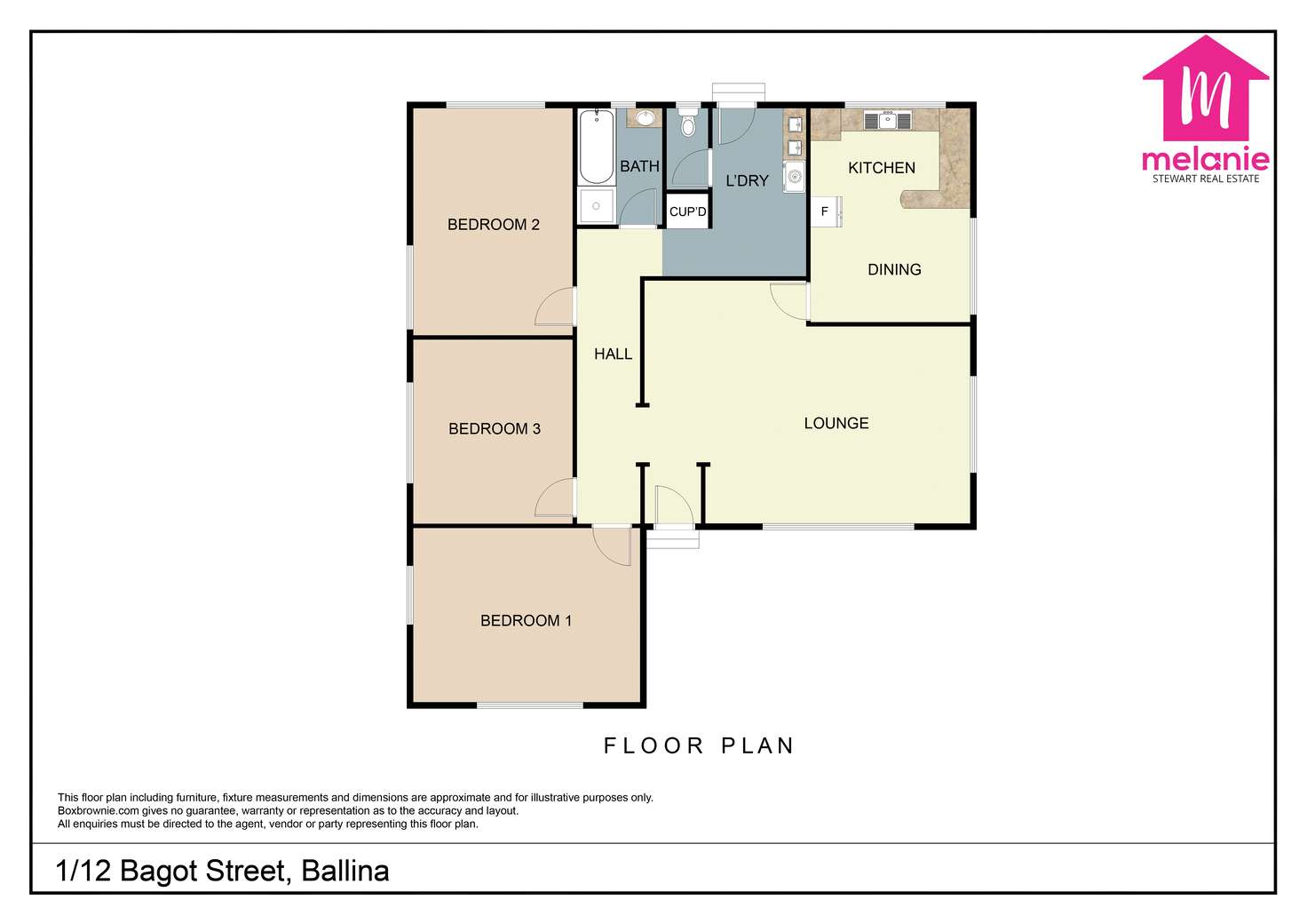 Floorplan of Homely house listing, 12 Bagot St, Ballina NSW 2478