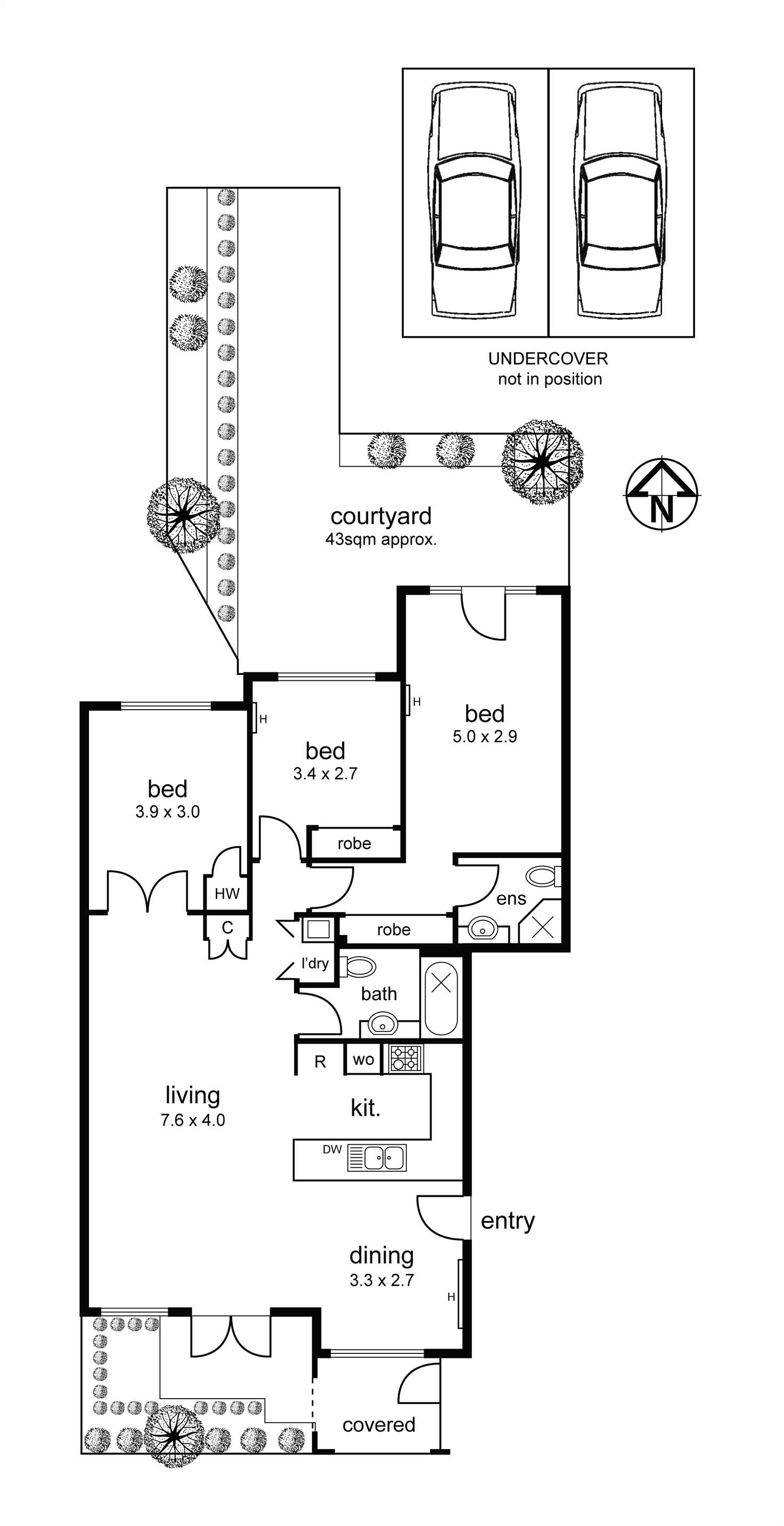 Floorplan of Homely apartment listing, Unit 1/8 Carlton Street, Carlton VIC 3053