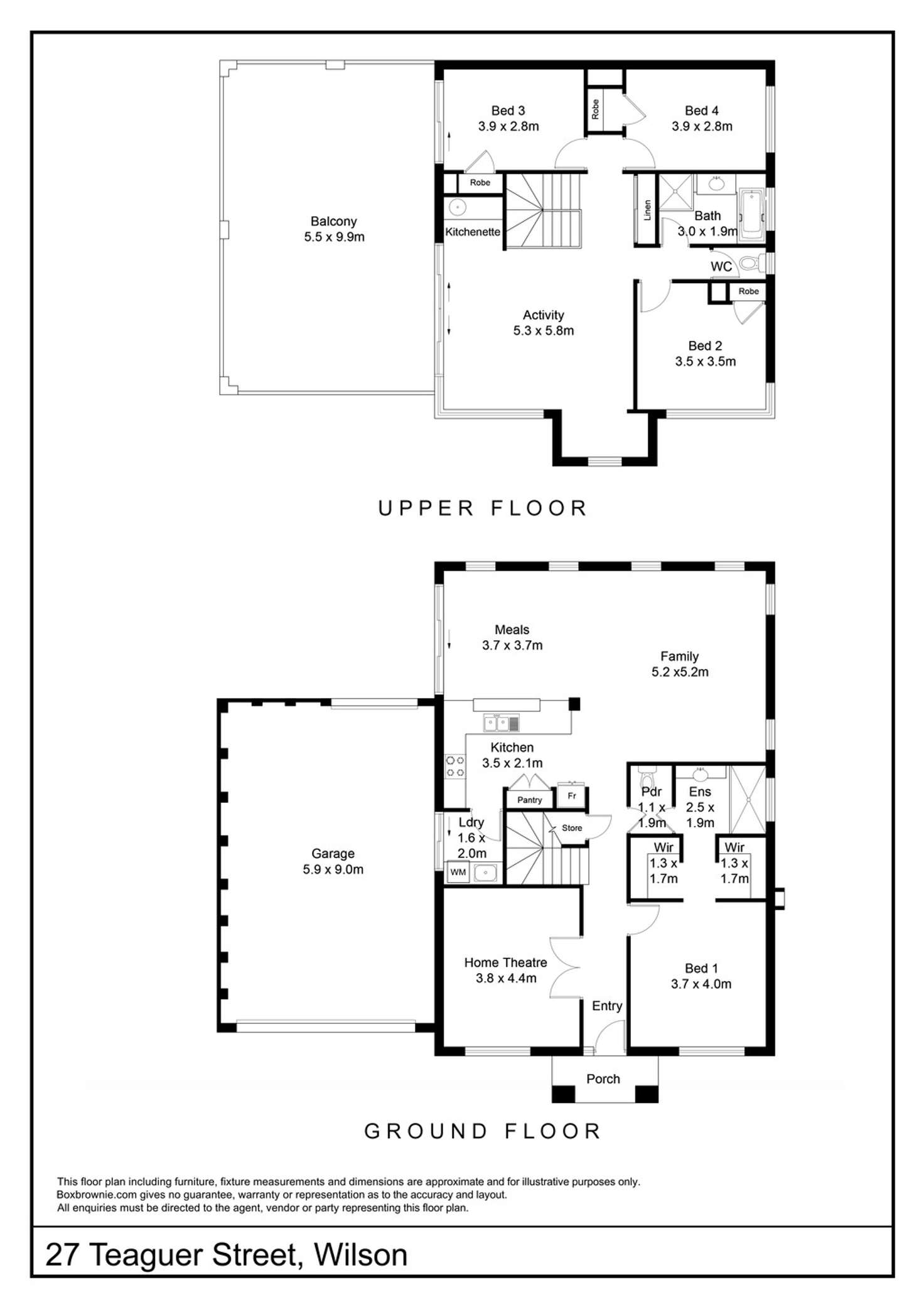 Floorplan of Homely house listing, 27 Teaguer Street, Wilson WA 6107