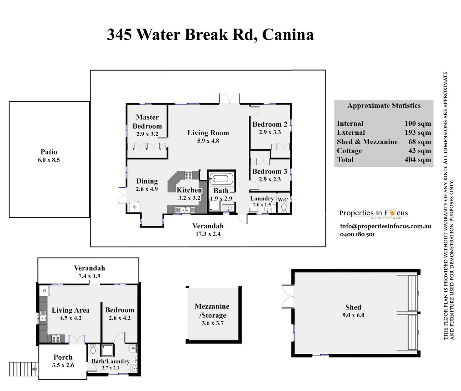 Floorplan of Homely house listing, 345 Westbreak Rd, Canina QLD 4570