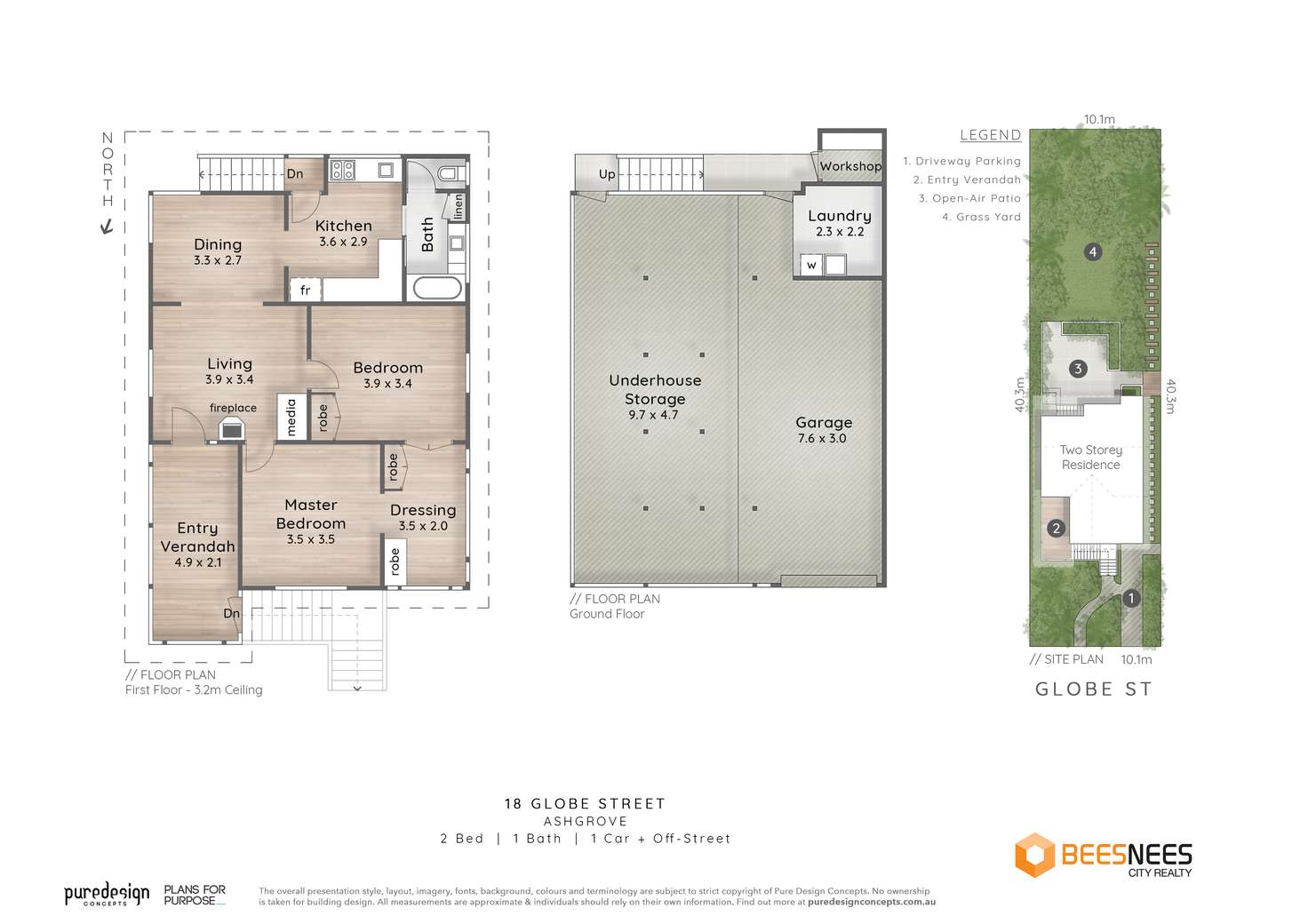 Floorplan of Homely house listing, 18 Globe St, Ashgrove QLD 4060