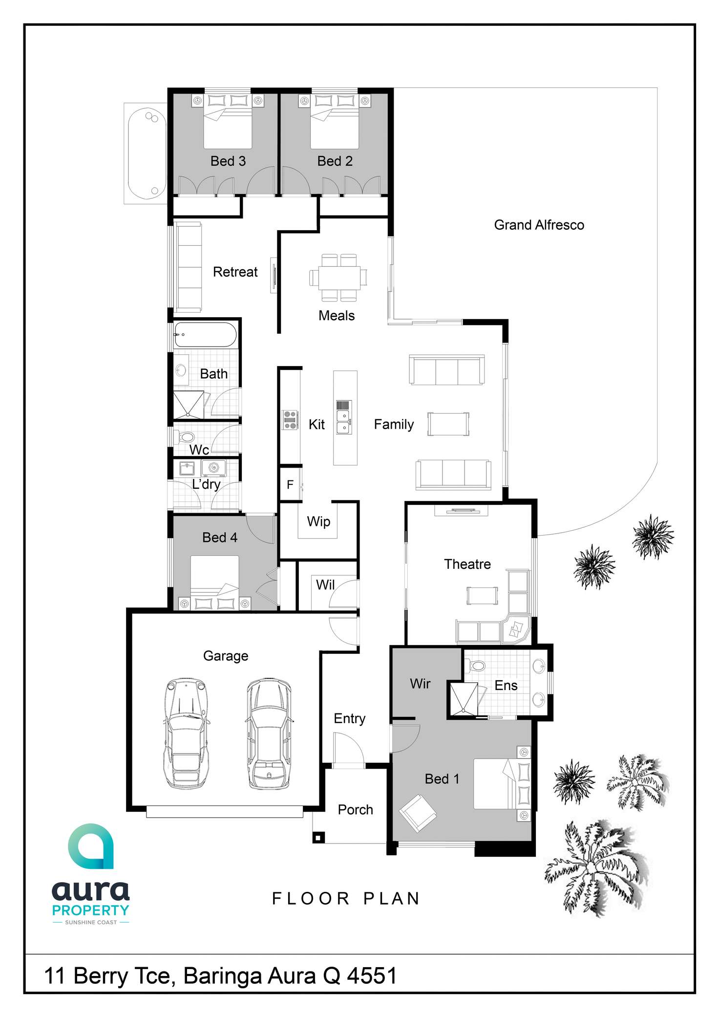 Floorplan of Homely house listing, 11 Berry Tce, Caloundra West QLD 4551
