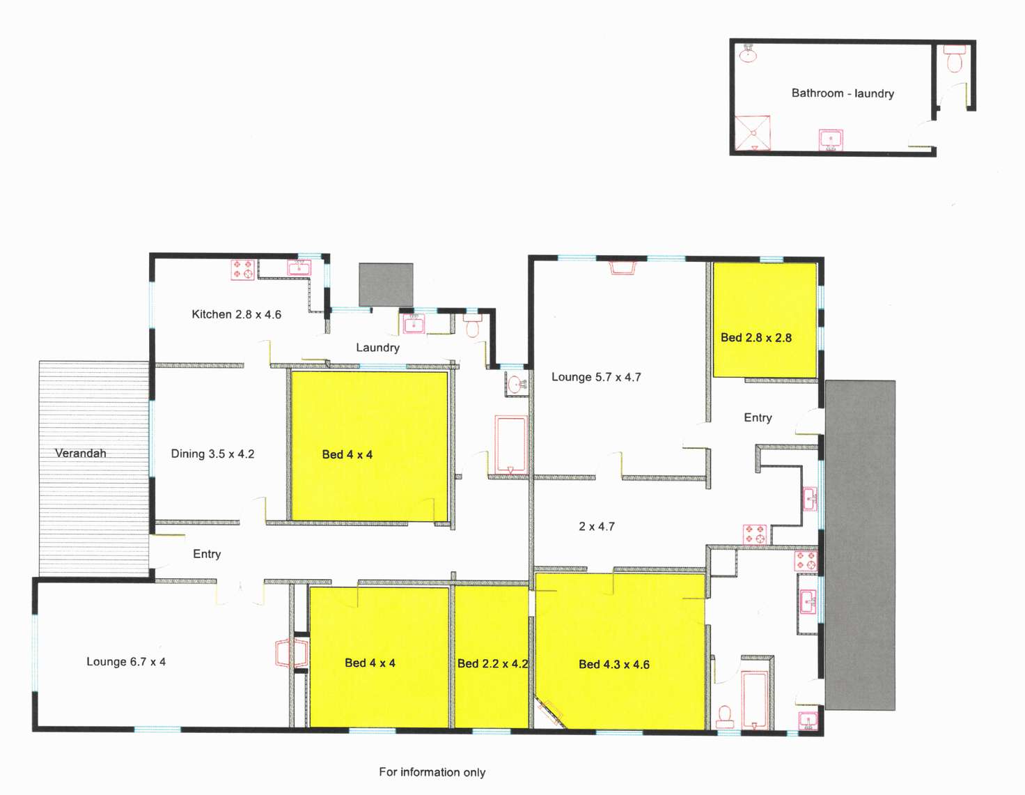 Floorplan of Homely house listing, 24 Bridge St W, Benalla VIC 3672
