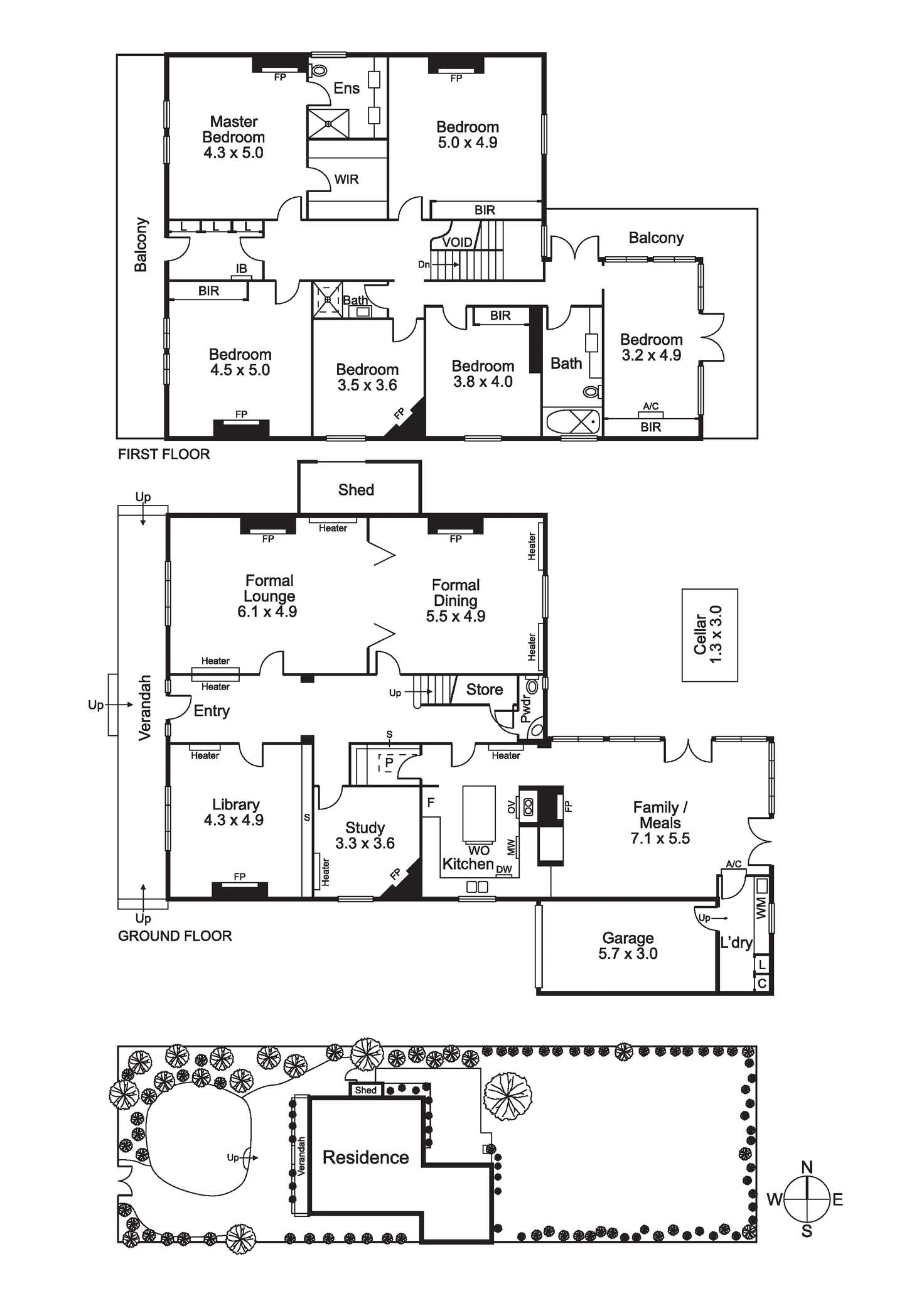 Floorplan of Homely house listing, 6 Manor St, Brighton VIC 3186