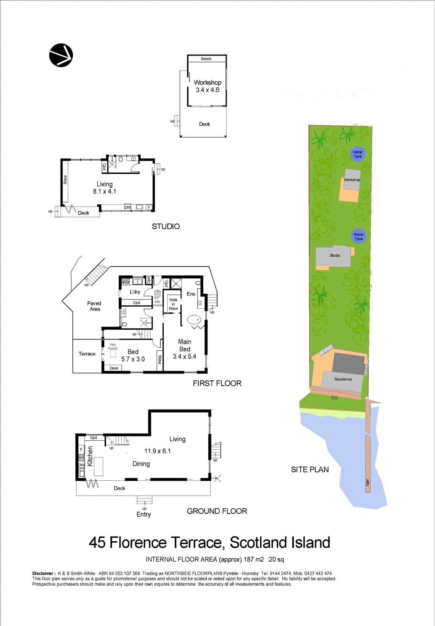 Floorplan of Homely house listing, 45 Florence Tce, Scotland Island NSW 2105