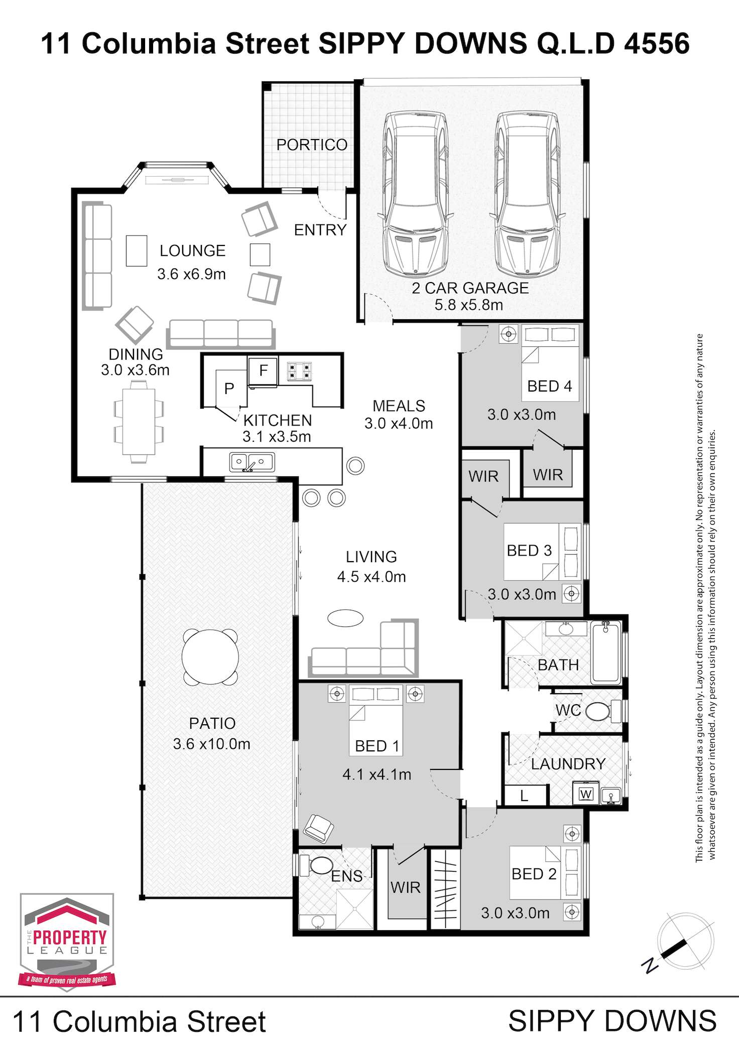 Floorplan of Homely house listing, 11 Columbia St, Sippy Downs QLD 4556