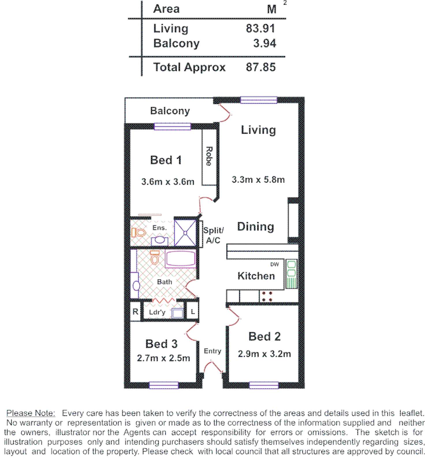 Floorplan of Homely apartment listing, 24A/188 Carrington St, Adelaide SA 5000