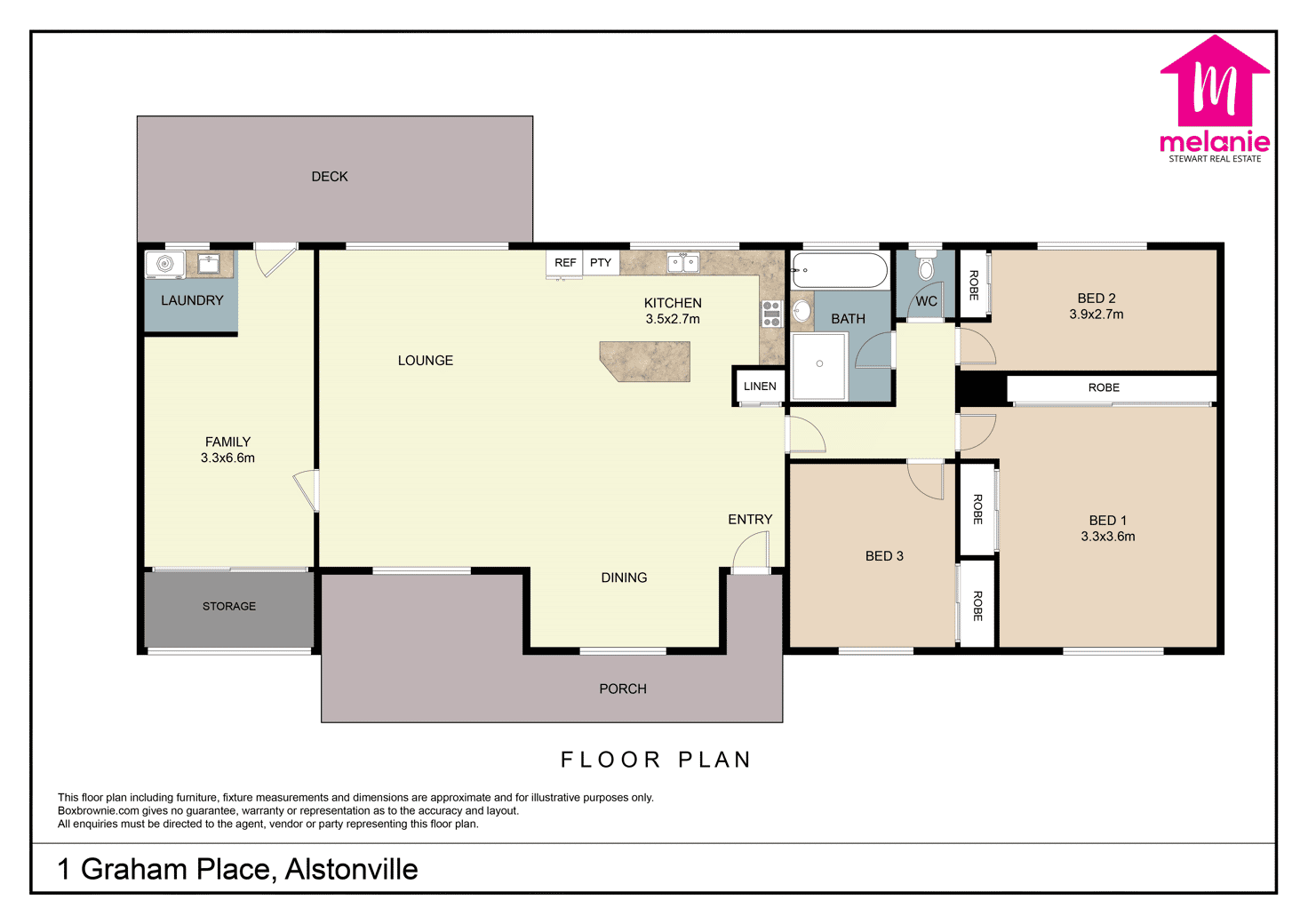 Floorplan of Homely house listing, 1 Graham Place, Alstonville NSW 2477