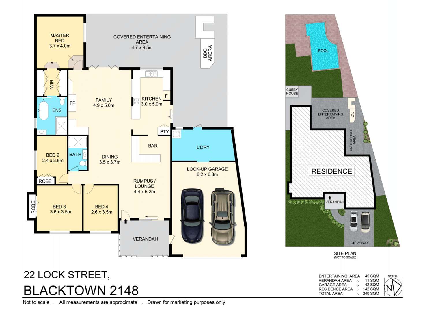 Floorplan of Homely house listing, 22 Lock St, Blacktown NSW 2148