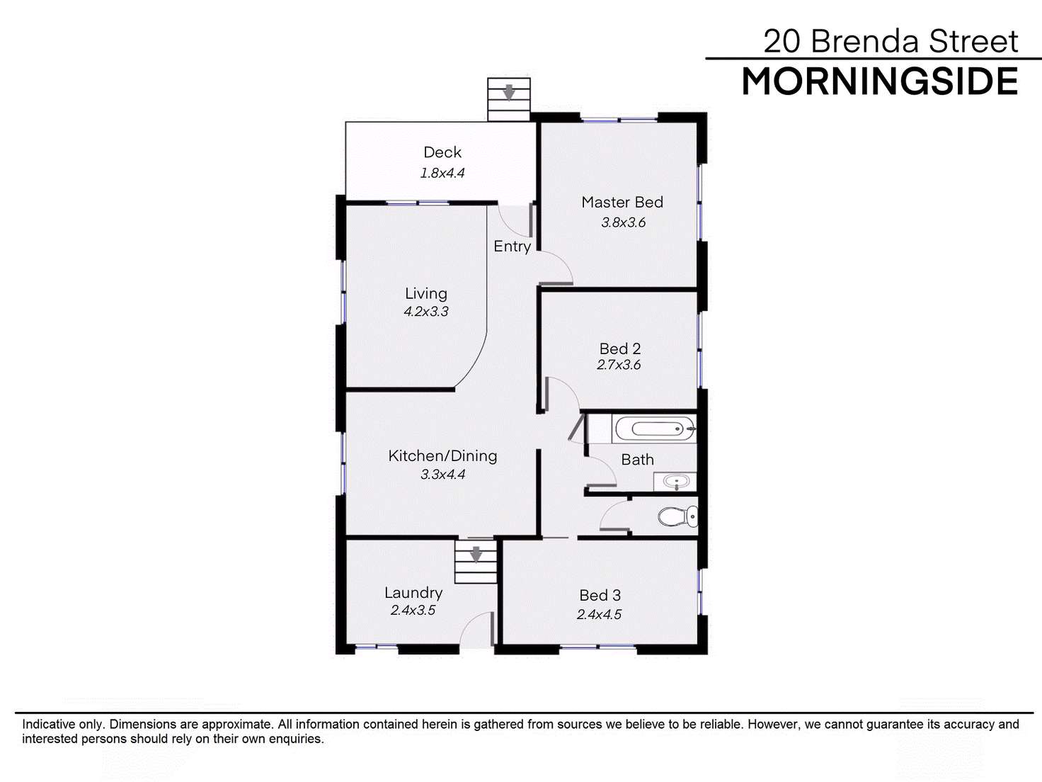 Floorplan of Homely house listing, 20 Brenda St, Morningside QLD 4170