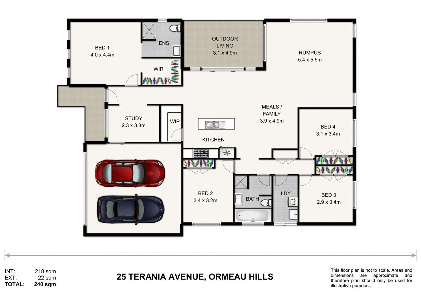 Floorplan of Homely house listing, 25 Terania Ave, Ormeau Hills QLD 4208